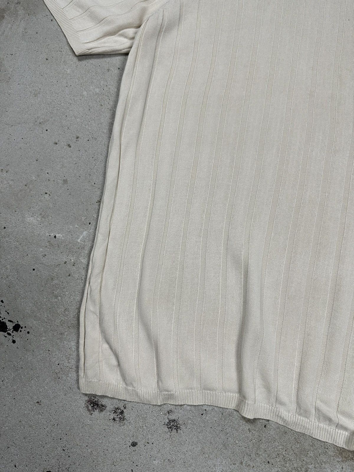 Japanese Brand × Vintage Vintage 90s Old Money Style Short Sleeve Silk Wool Sweater Size US L / EU 52-54 / 3 - 4 Thumbnail