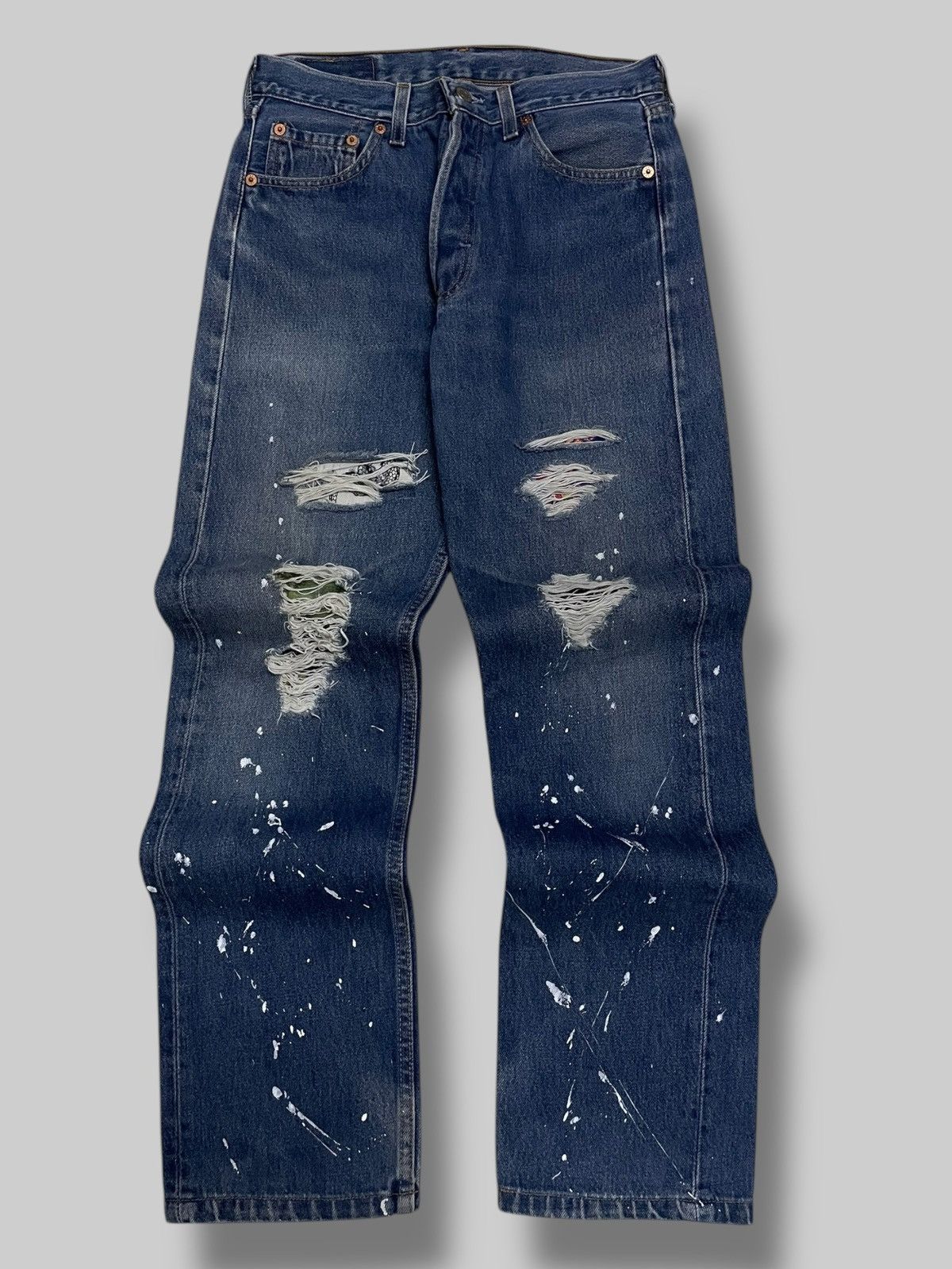 Levi's Vintage Clothing Vintage 90s Og Levis Original 501 Splash Sukan Distressed Size US 28 / EU 44 - 1 Thumbnail