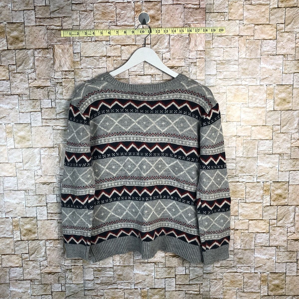 Homespun Knitwear DL Loy Taa Grey art vintage Knitwear #A262 Size US S / EU 44-46 / 1 - 12 Thumbnail