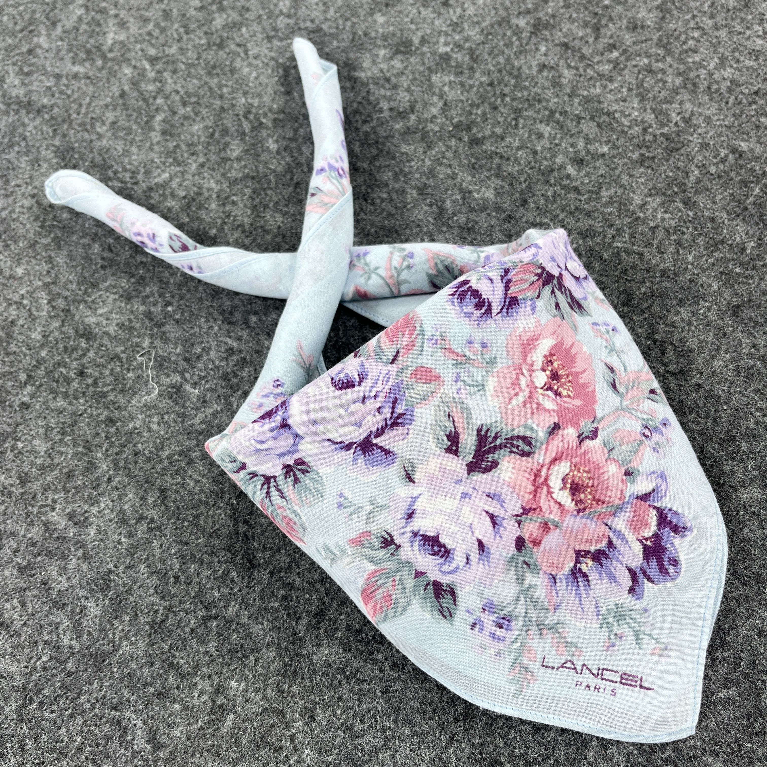 Lancel × Vintage Lancel Handkerchief / Bandana / Neckerchief / Headscarf B305 Size ONE SIZE - 9 Thumbnail