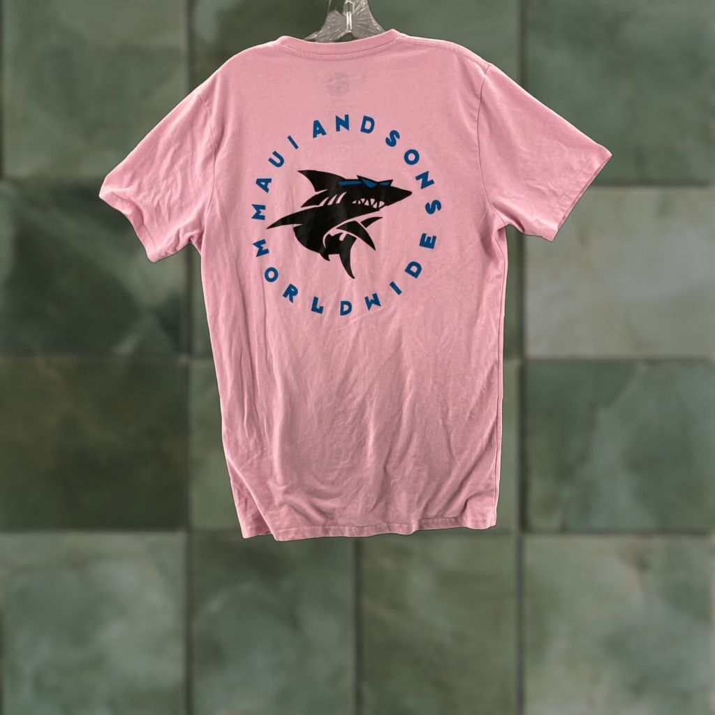 Pinko Maui and Sons Shirt Mens M Pink 90s Logo Surf Short Sleeve T-Shirt/Medium/Mens Pink Surf Shirt Size US M / EU 48-50 / 2 - 1 Thumbnail