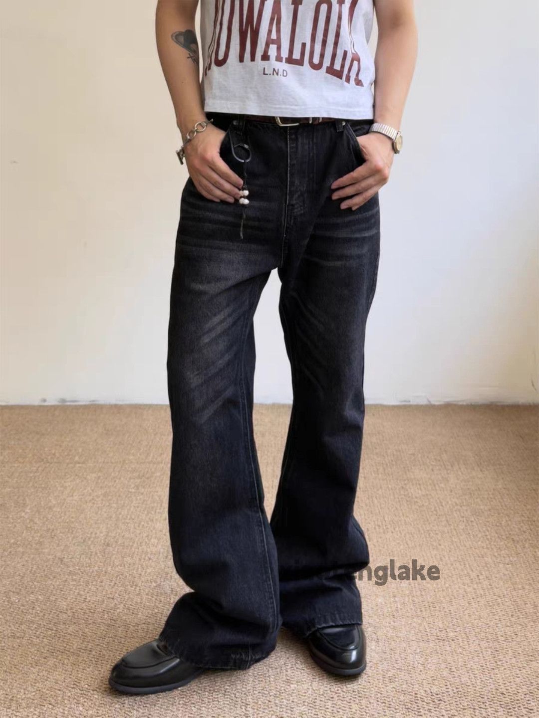 Jean zx rafsimons helmutlang style distressed bootcut jeans Size US 32 / EU 48 - 4 Thumbnail