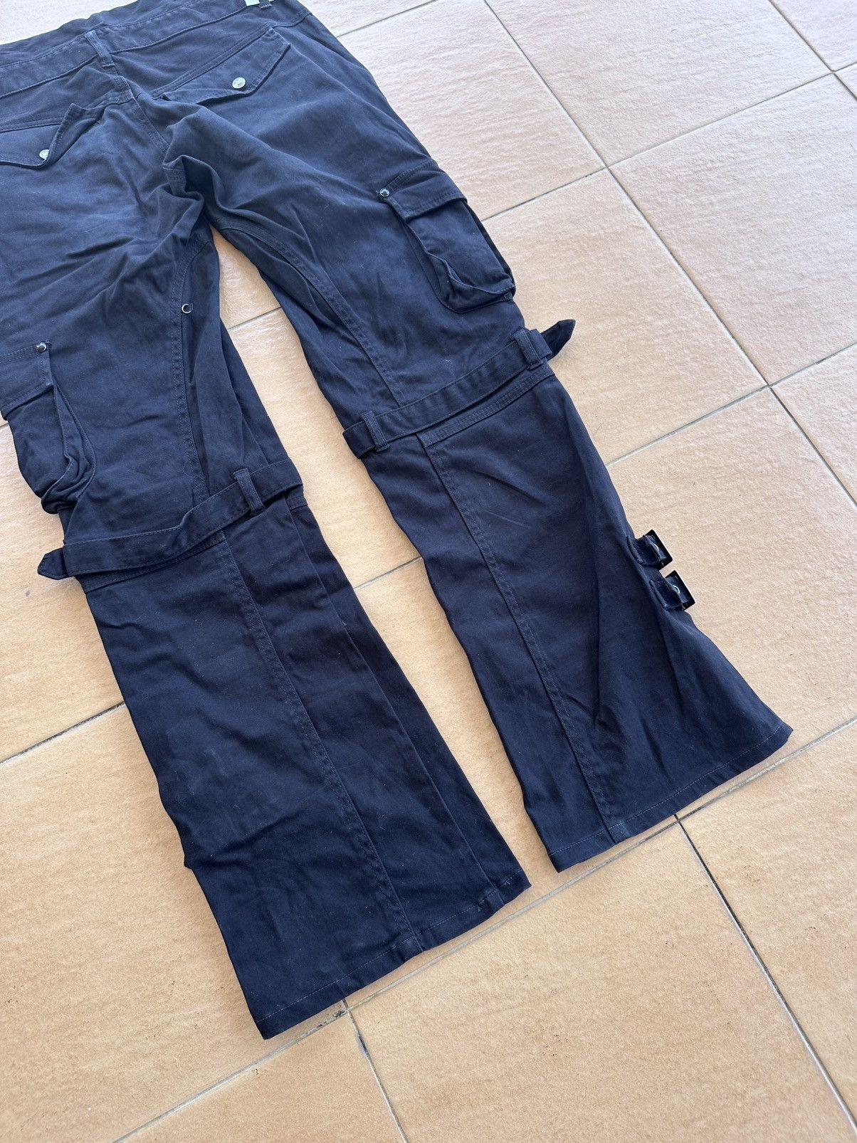 If Six Was Nine × Le Grande Bleu (L.G.B.) × semanticdesign Semantic Design Bondage Double Waist Flare pants Size US 32 / EU 48 - 9 Thumbnail