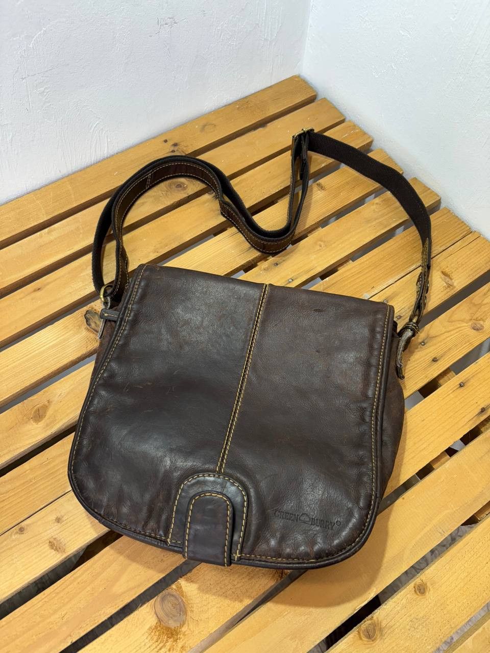 Handmade Handmade Diesel style Leather Y2K Vintage Fade Bag Size ONE SIZE - 2 Thumbnail