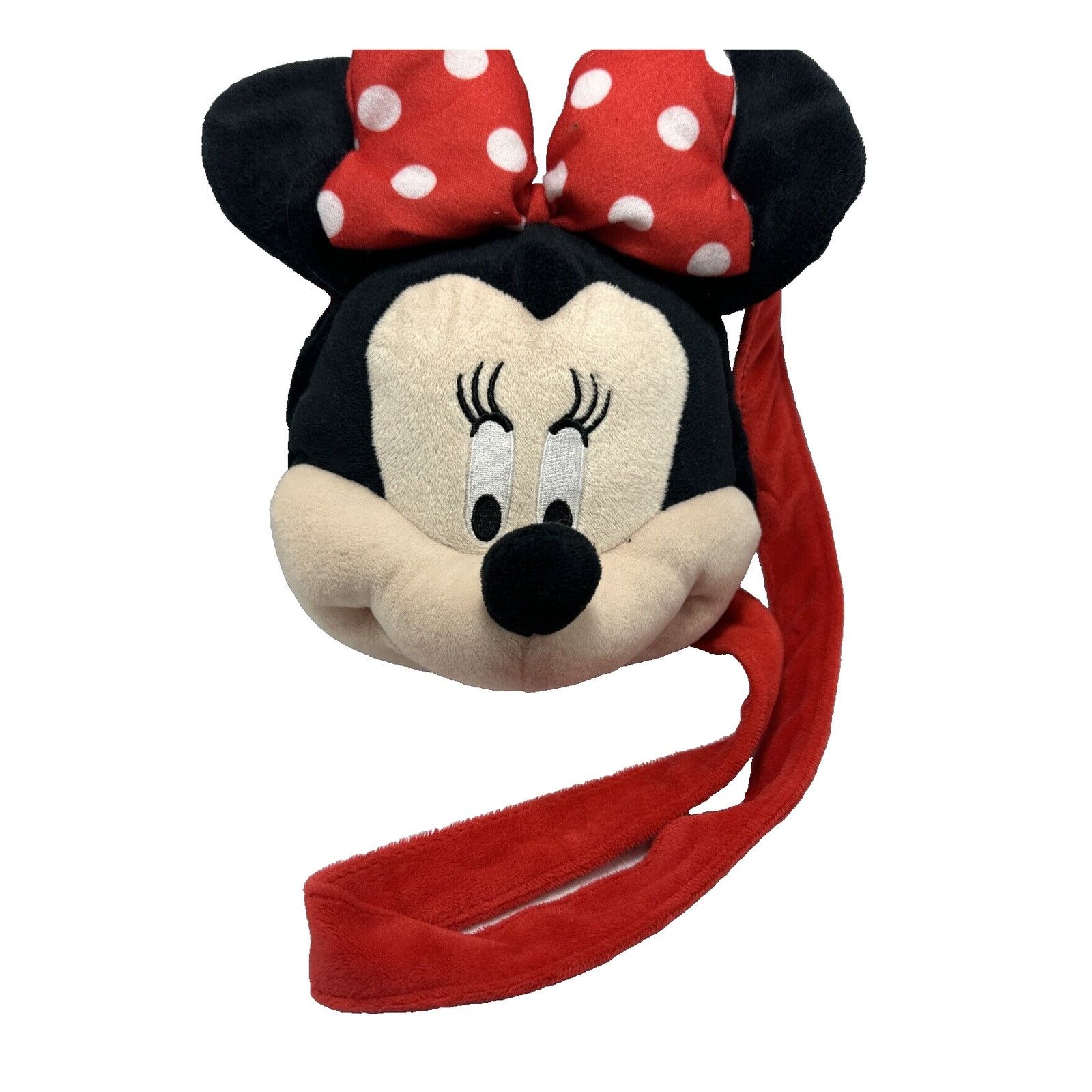 Disney Disney Classic Minnie Mouse Girls Plush Face Cross Body Bag Size ONE SIZE - 1 Thumbnail