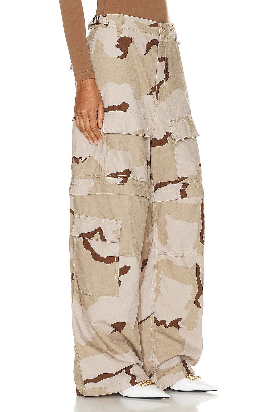 Balenciaga o1tr1nto1025 Large Cargo Pants in Multicolor Size 26" / US 2 / IT 38 - 2 Thumbnail