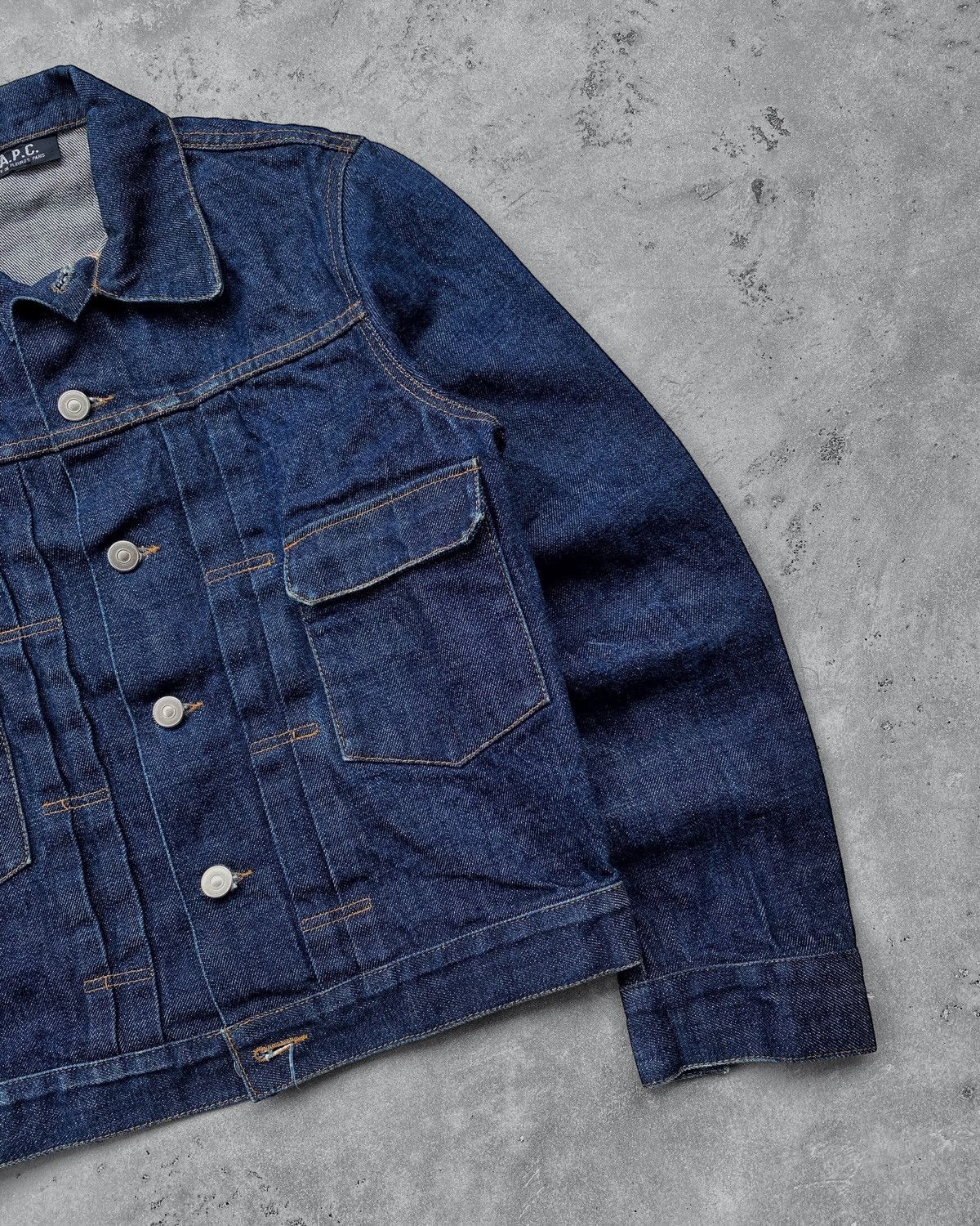 A.P.C. 🇯🇵Vtg A.P.C Type 2 Selvedge Redline Denim Jacket Size US S / EU 44-46 / 1 - 4 Thumbnail