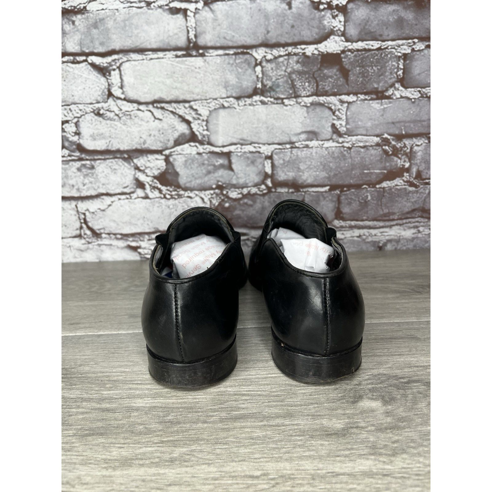 Big John Joan & David Handmade in Italy Black Leather Wingtip Heel Ox Size US 9.5 / IT 39.5 - 20 Thumbnail