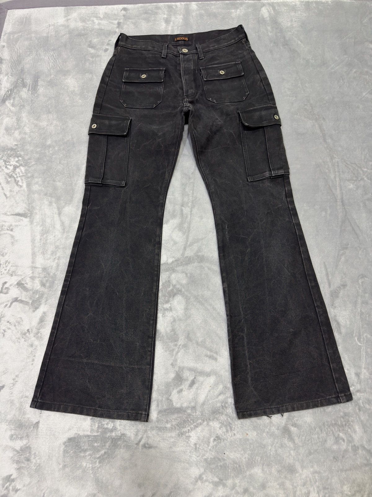 Exodus Japanese brand X Exodus multipocket flare canvas jeans Size US 30 / EU 46 - 11 Thumbnail