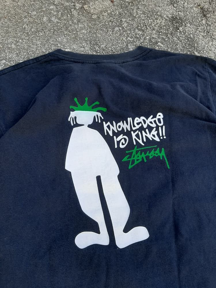 Stussy Vintage 90s Stussy Knowledge is King Size US L / EU 52-54 / 3 - 6 Thumbnail