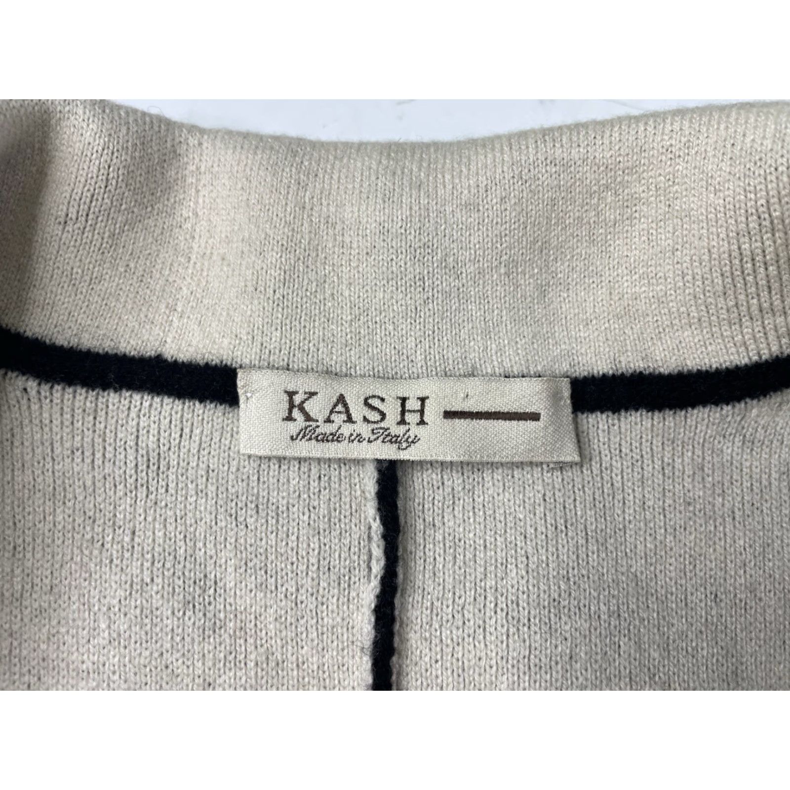ASH KASH 100% CASHMERE SWEATER Cardigan Jacket Coat Black Womens SIZE 50 Size XL / US 12-14 / IT 48-50 - 3 Thumbnail