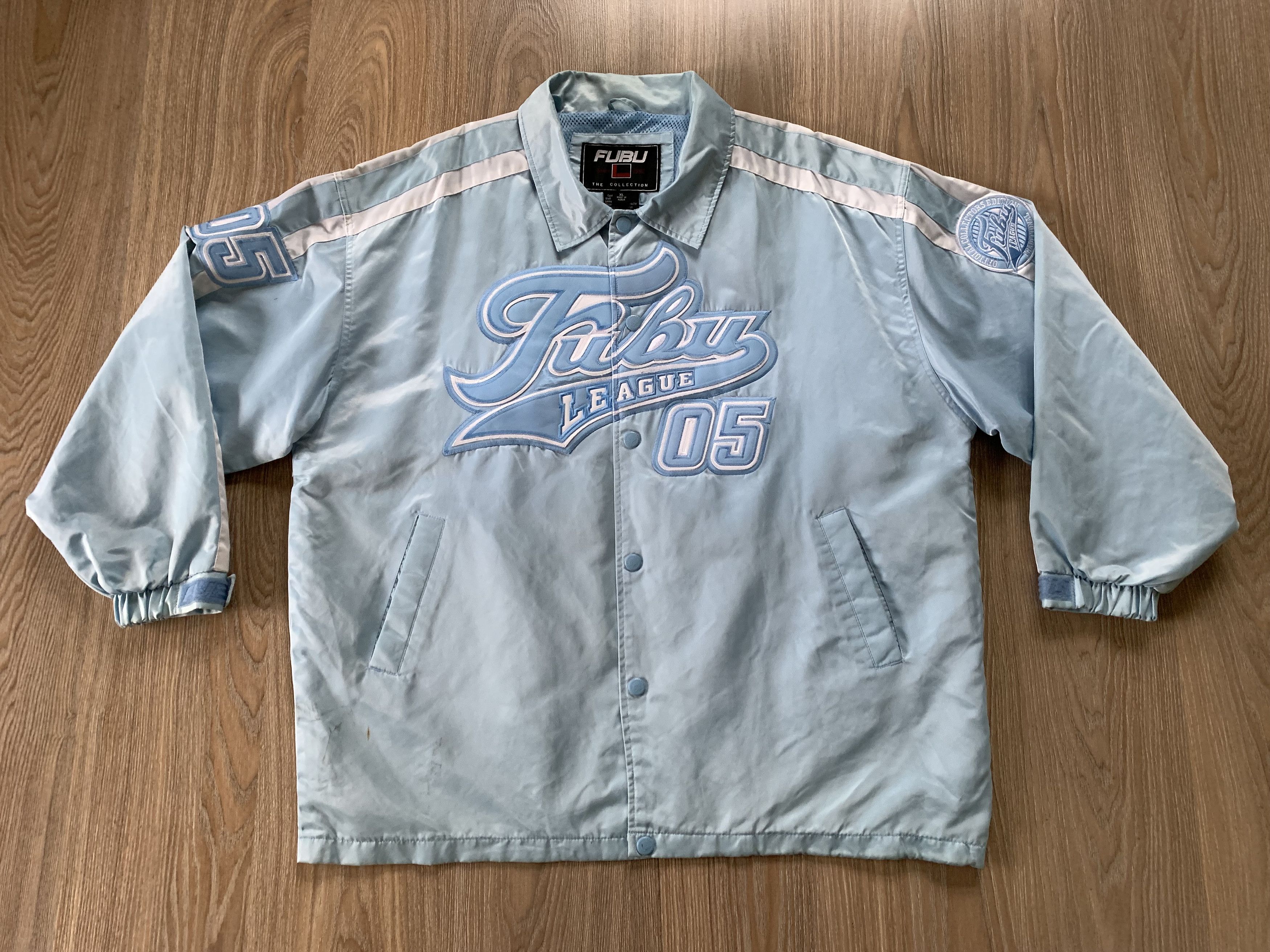 Fubu × Vintage Vintage Fubu League 05 Windbreaker Light Jacket Big Logo Size US XL / EU 56 / 4 - 11 Thumbnail
