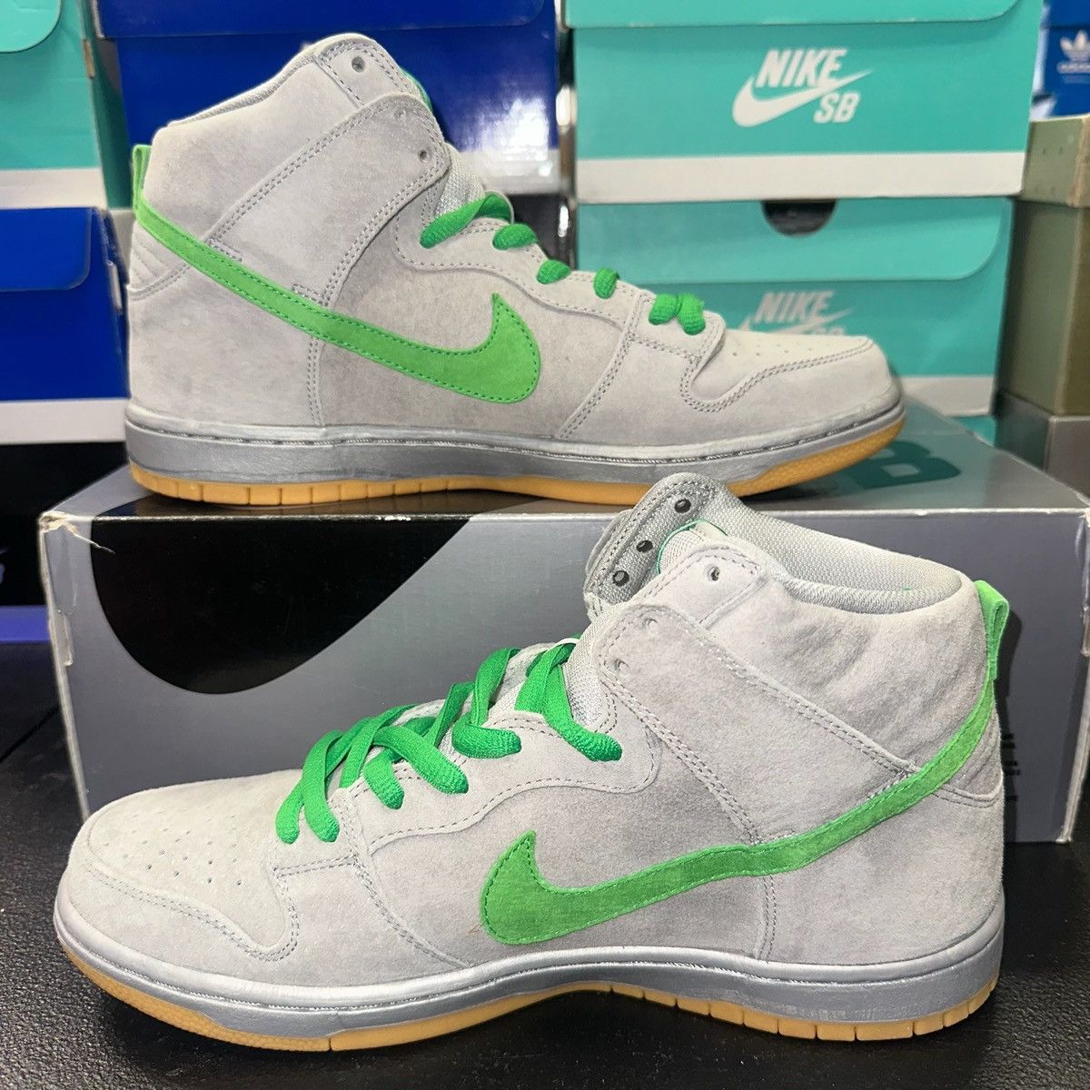 Nike Size 10.5 - Nike SB Dunk High Silver Box OG 313171-039 Size US 10.5 / EU 43-44 - 2 Thumbnail