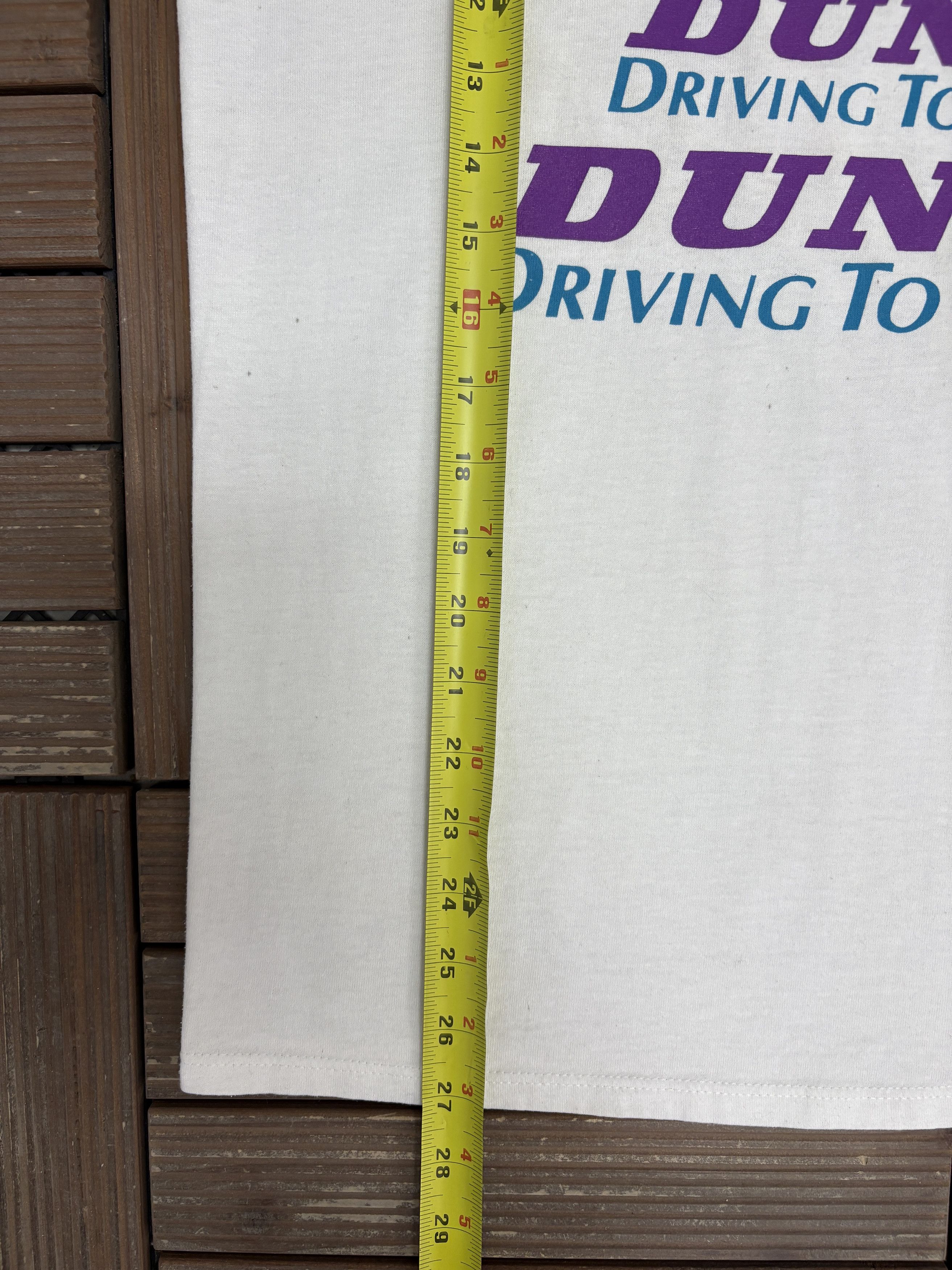 Dunlop × Vintage Dunlop Driving To The Future Vintage White T-Shirt Tee Size US L / EU 52-54 / 3 - 7 Thumbnail