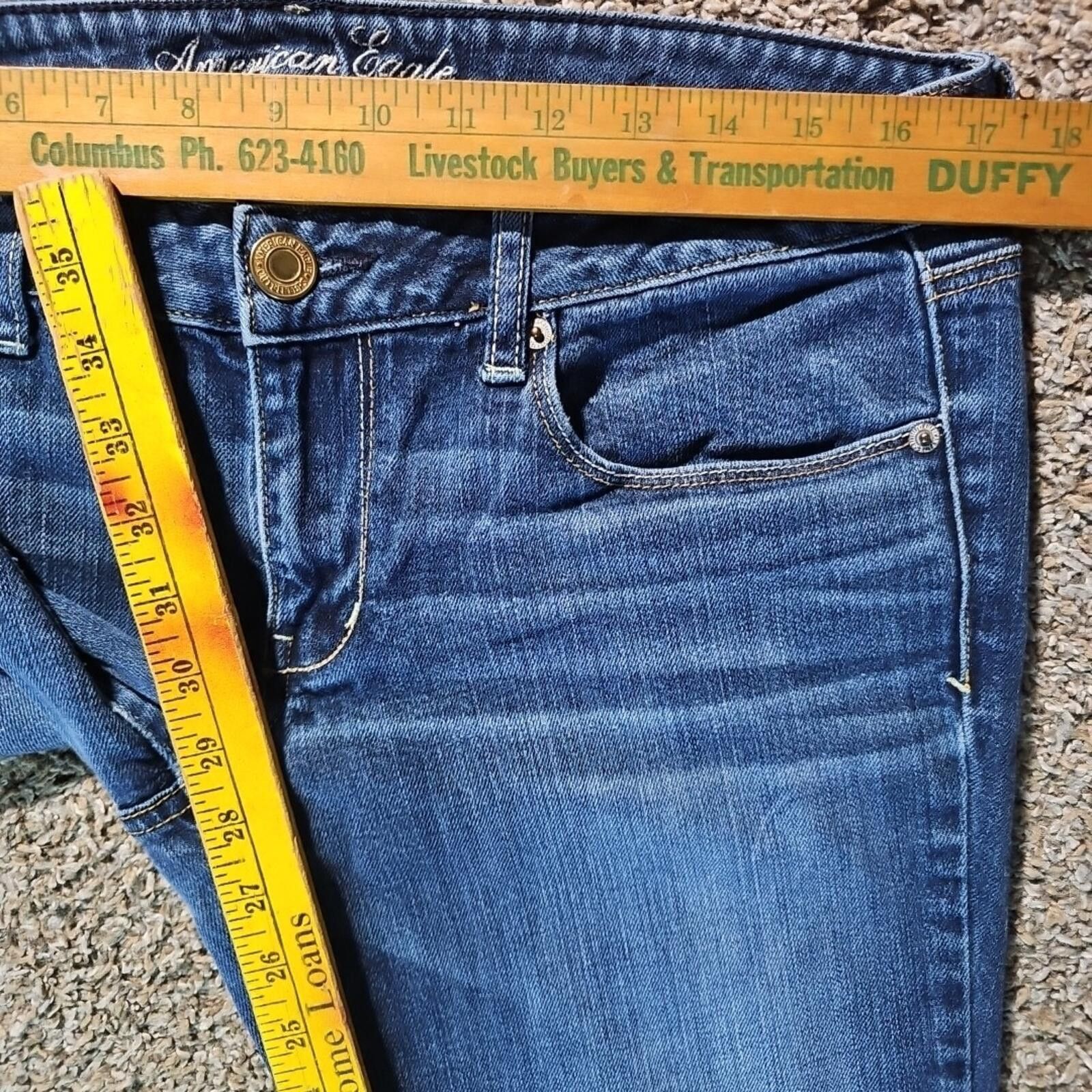 American Eagle Outfitters American Eagle Skinny Stretch Jeans 12 Size 34" / US 12 / IT 48 - 4 Thumbnail
