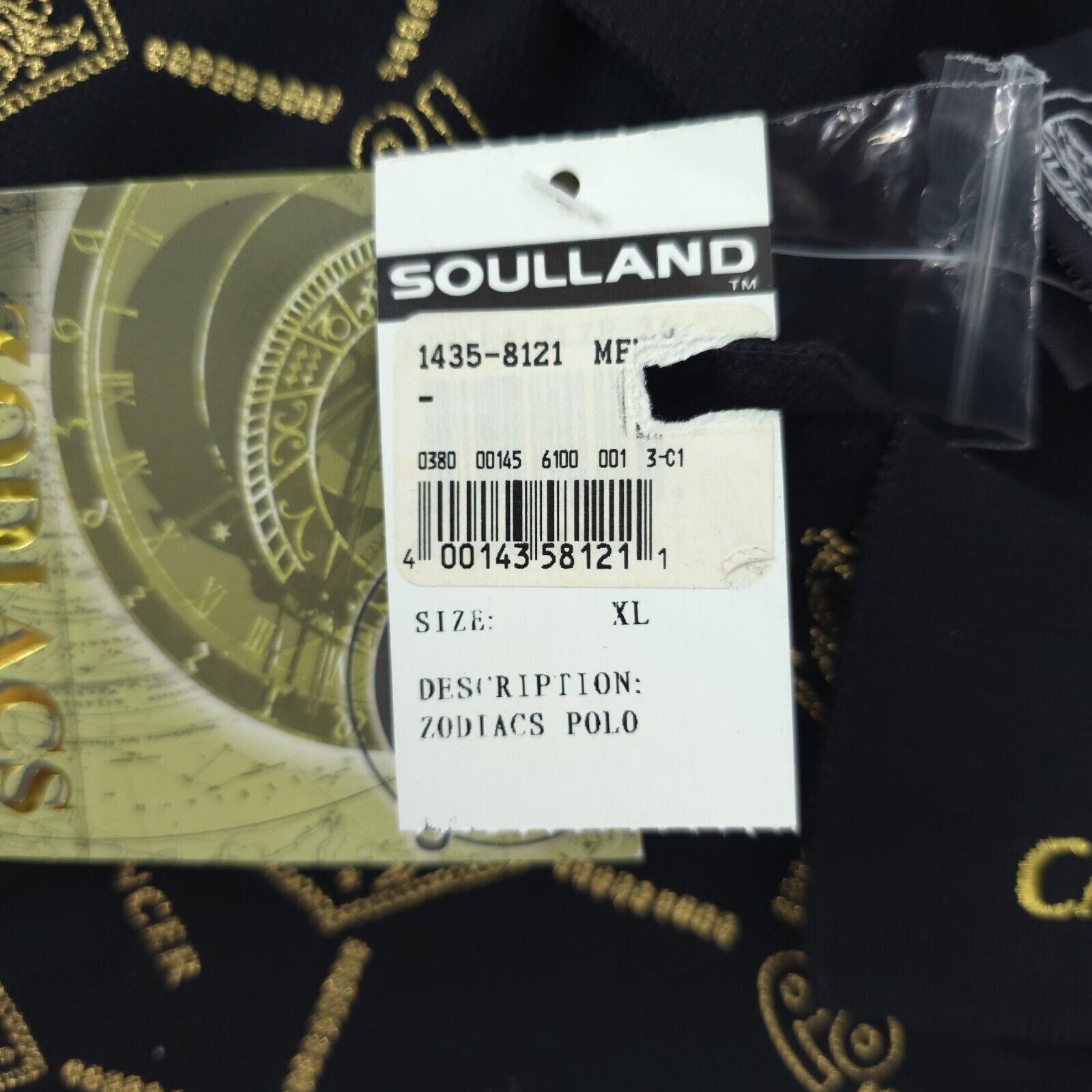 Soulland Soulland Polo Shirt XL Cancer Zodiac Astrology Celestial Y2K Size US XL / EU 56 / 4 - 8 Thumbnail