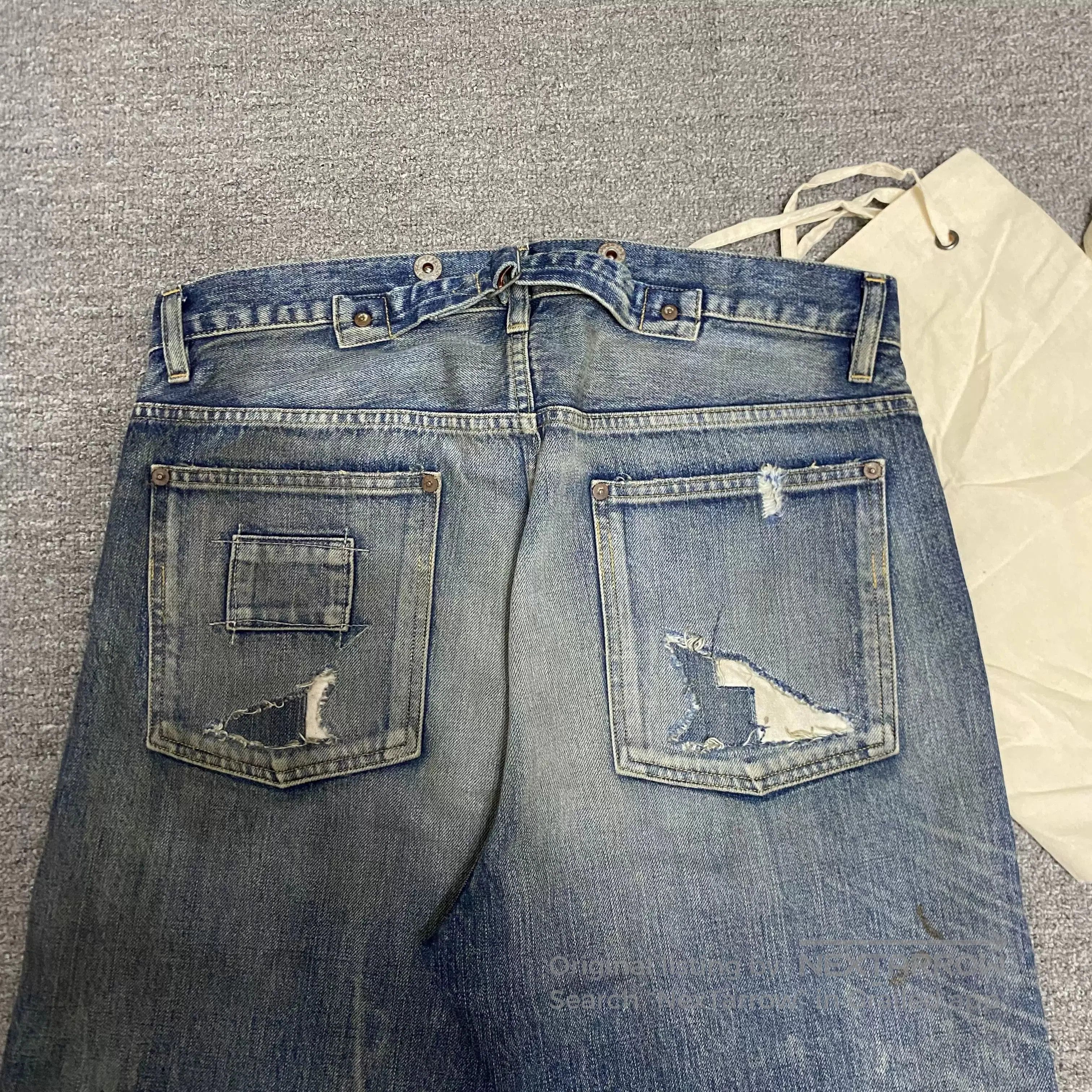 Madness MADNESS 24AW Made in Japan Washed Distressed Jeans. Size US 31 - 4 Thumbnail