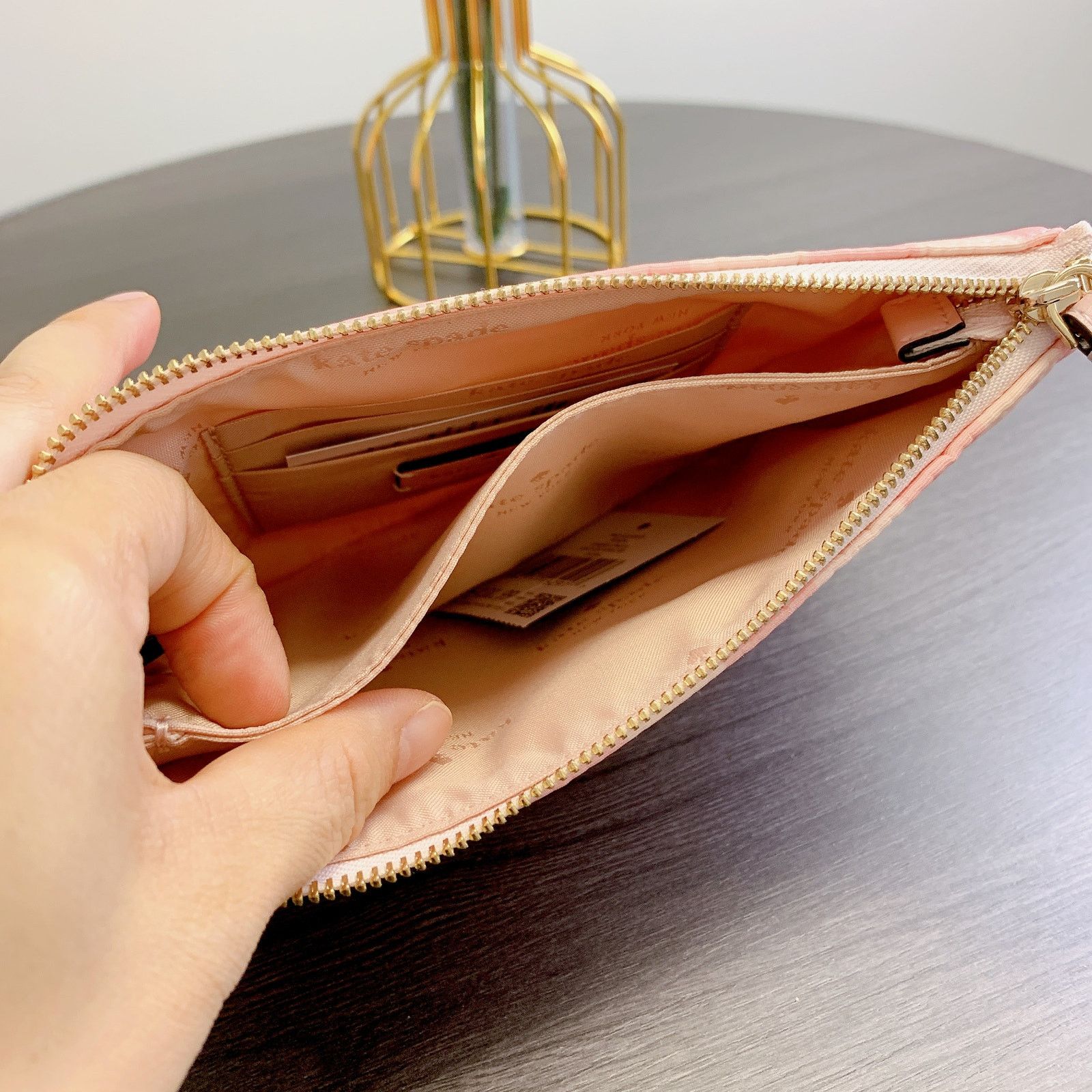 Kate Spade Kate Spade KG604 Chelsea Gingham Medium Wristlet Size ONE SIZE - 4 Thumbnail