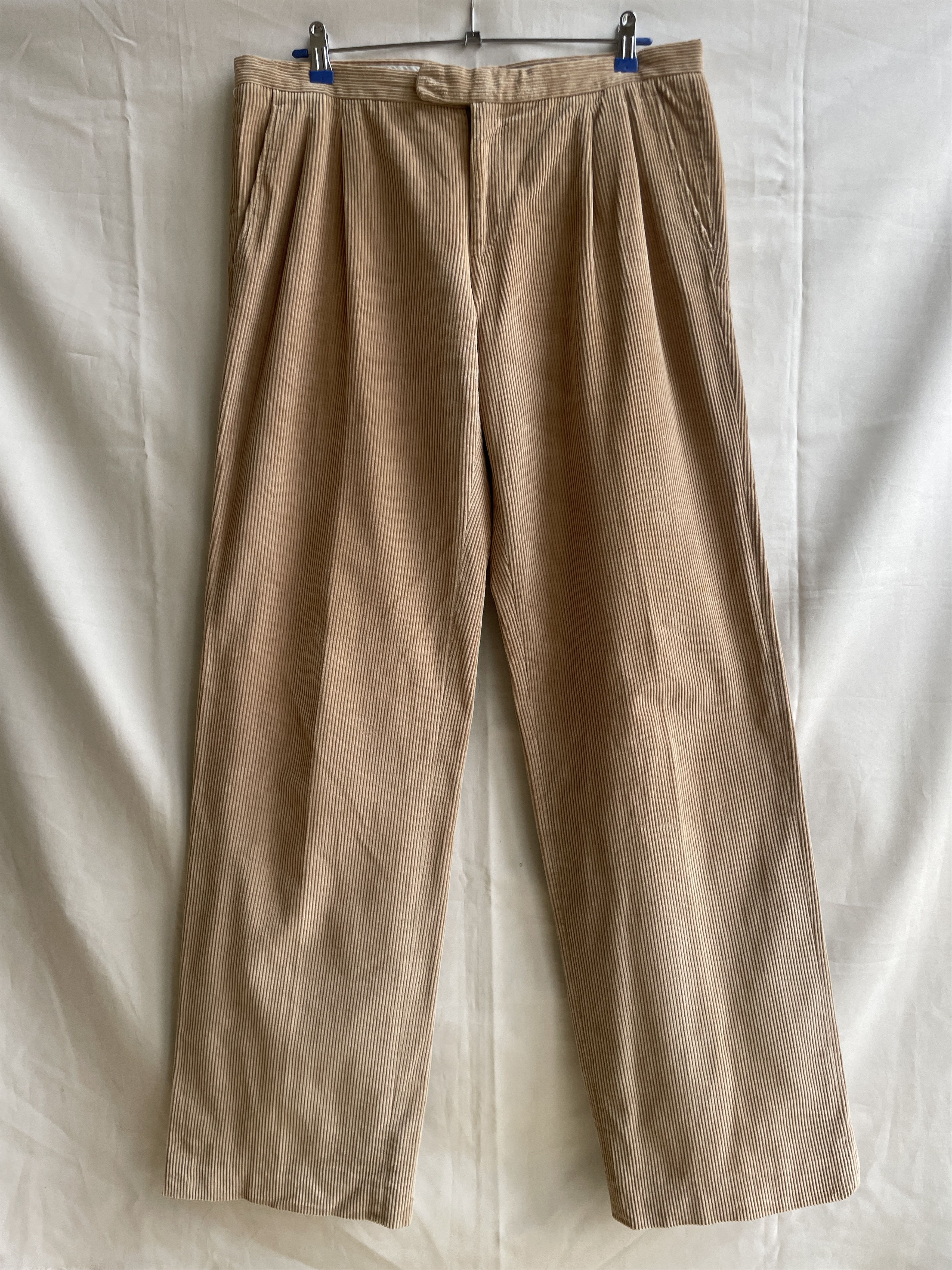 Gianfranco Ferre Gianfranco Ferre VTG Double Pleat Straight Corduroy Pants Size US 34 / EU 50 - 1 Thumbnail