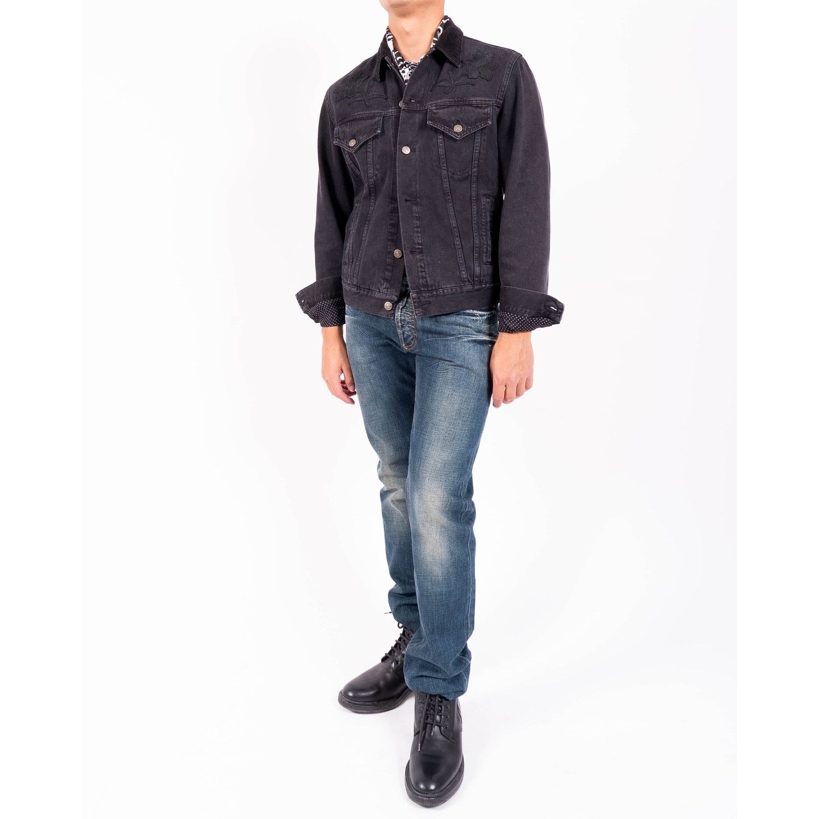 Gucci SS16 ,,L’aveugle par amour'' Embroidered Denim Jacket Size US M / EU 48-50 / 2 - 8 Thumbnail
