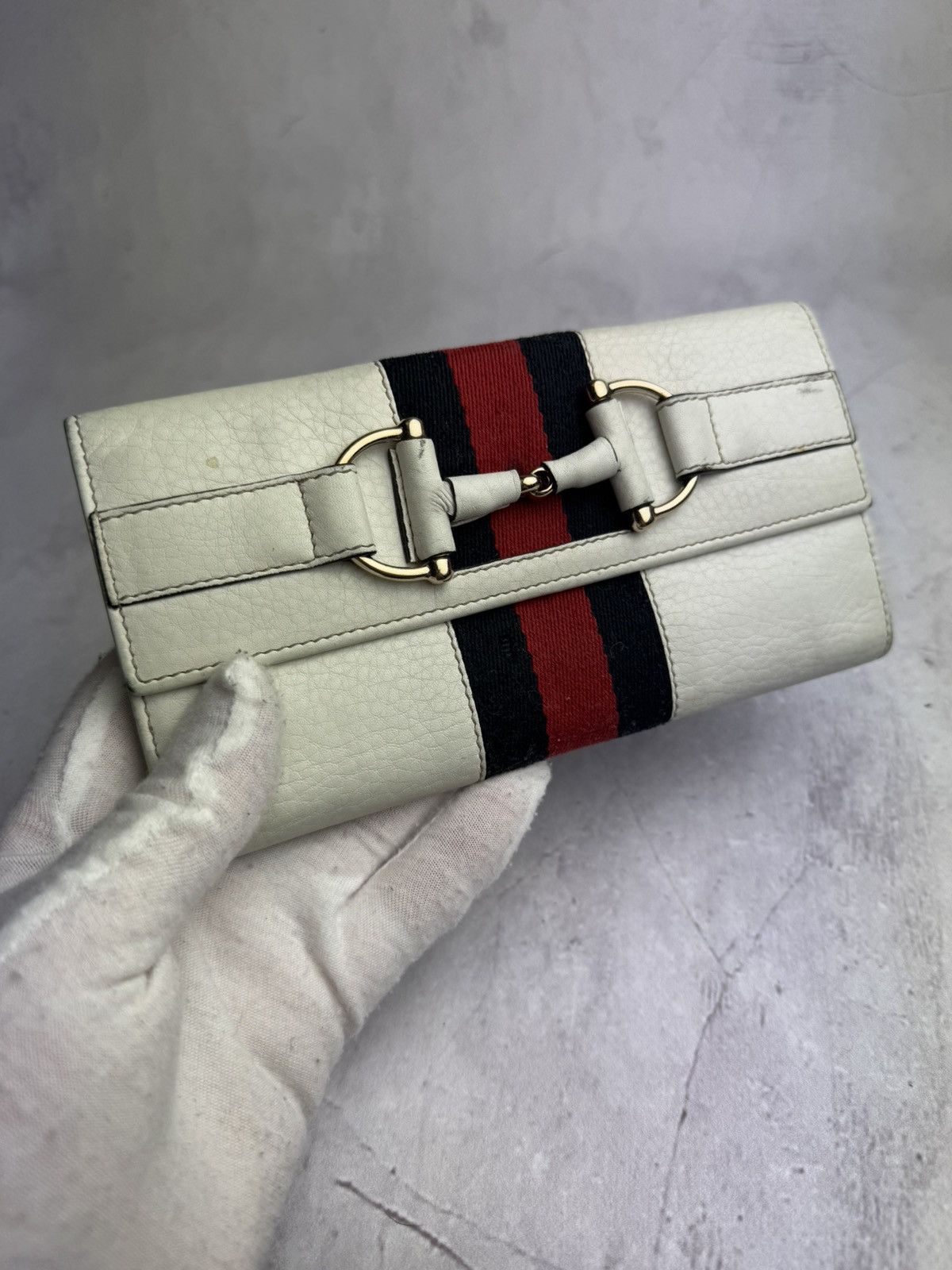 Gucci Gucci Wallet Vintage White Size ONE SIZE - 12 Thumbnail