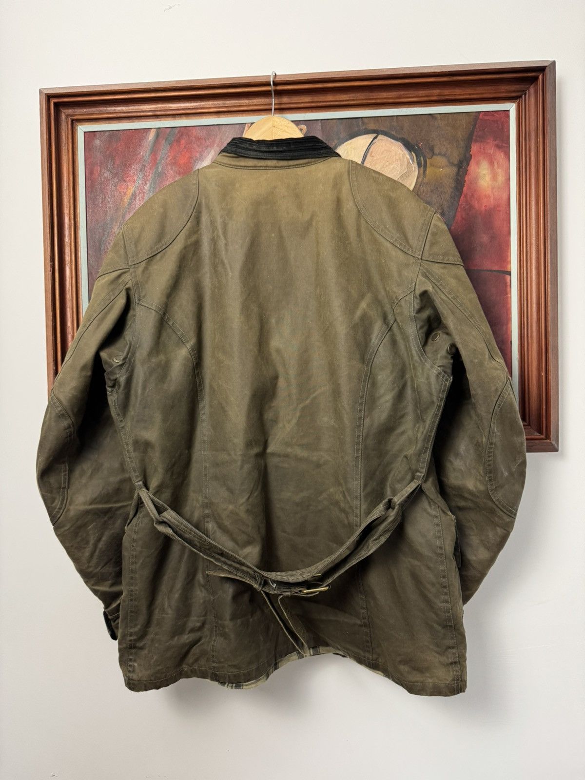 Belstaff Belstaff waxed jacket vintage casual distressed olive rare Size US M / EU 48-50 / 2 - 2 Thumbnail