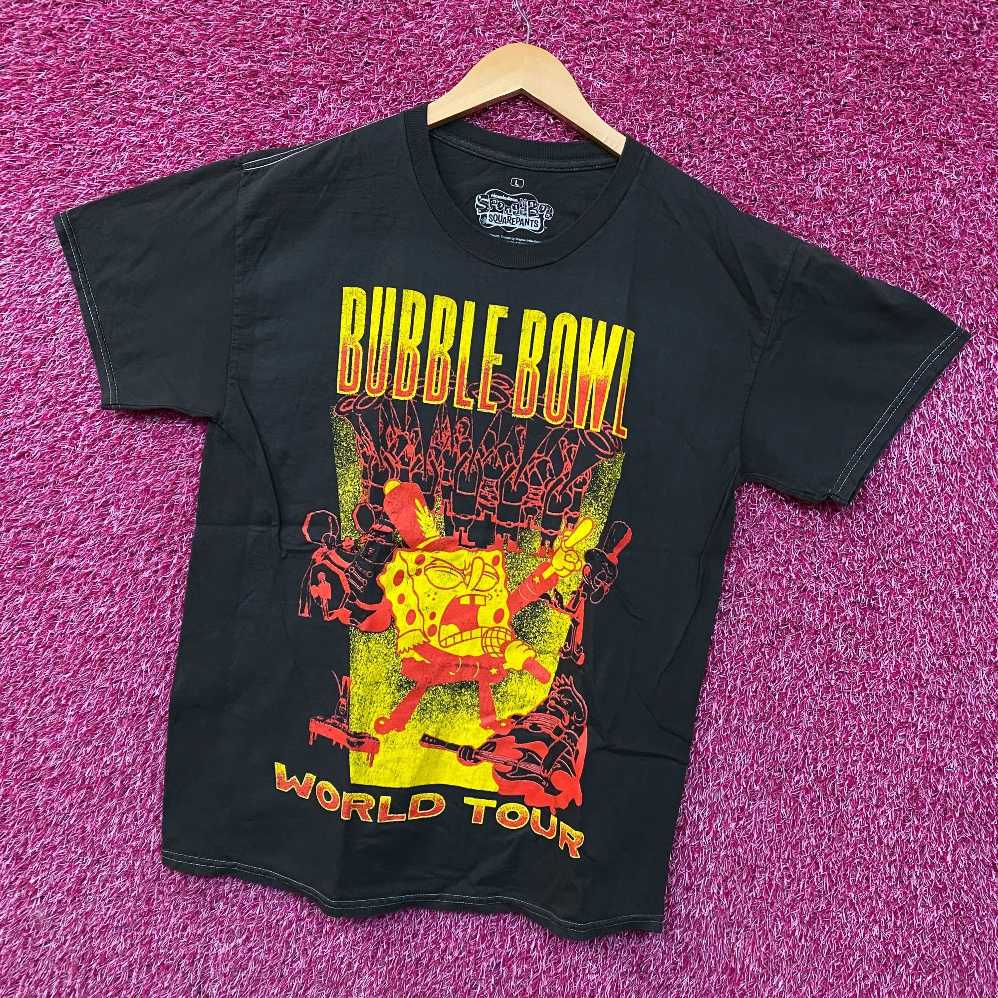 Nickelodeon SpongeBob SquarePants Bubble Bowl World Tour T-shirt Large Size US L / EU 52-54 / 3 - 3 Thumbnail