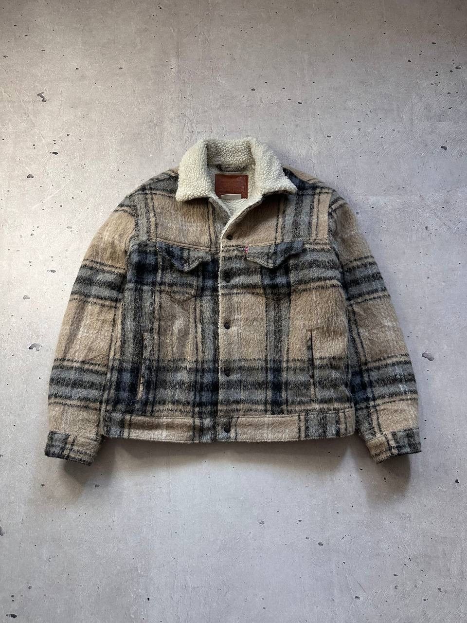 Levi's × Vintage Levi’s Sherpa Old Money Jacket M Men Relaxed Fit Wool Blend Size US M / EU 48-50 / 2 - 2 Thumbnail