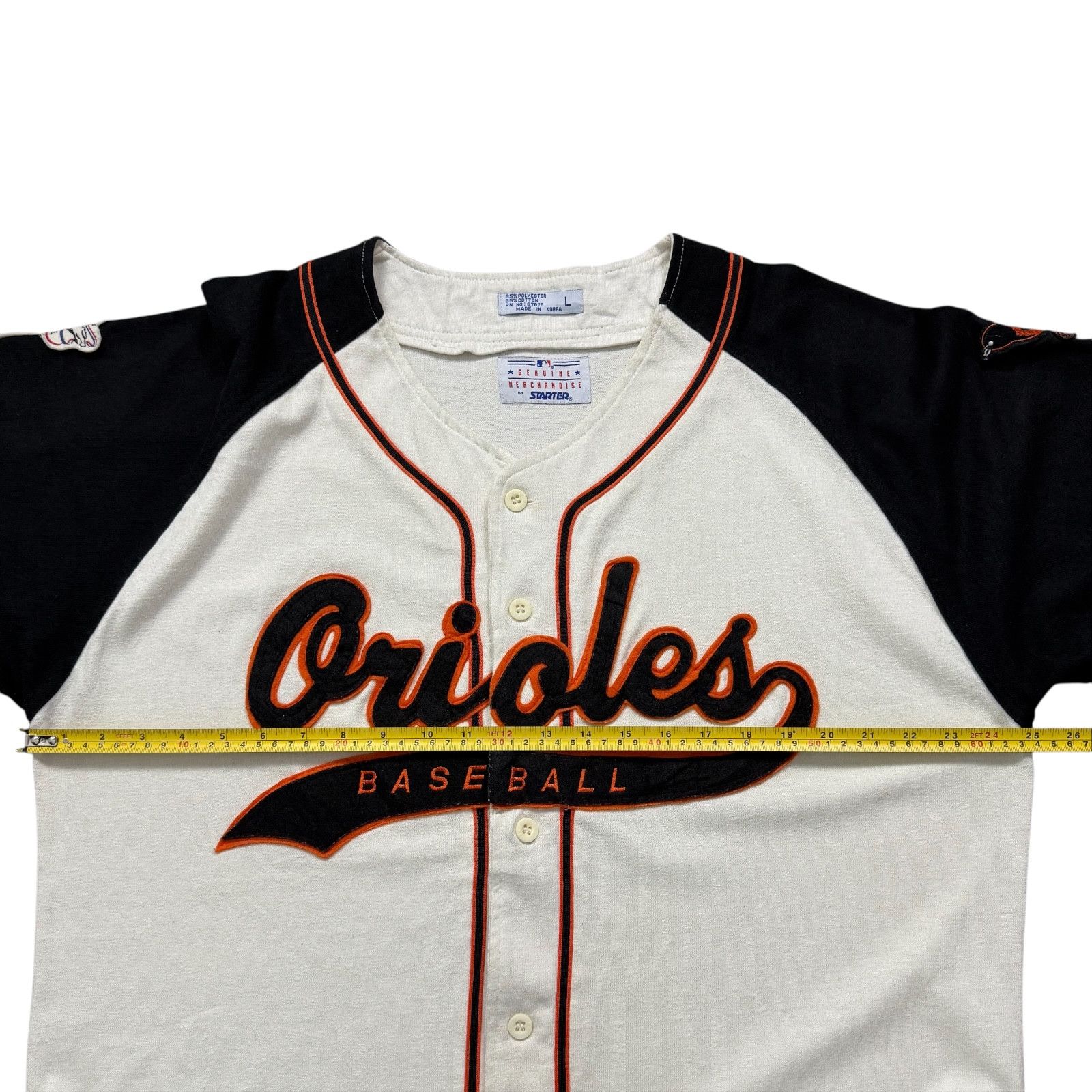 MLB VTG 90s BALTIMORE ORIOLES STARTER SCRIPT LOGO JERSEY Size US L / EU 52-54 / 3 - 7 Thumbnail