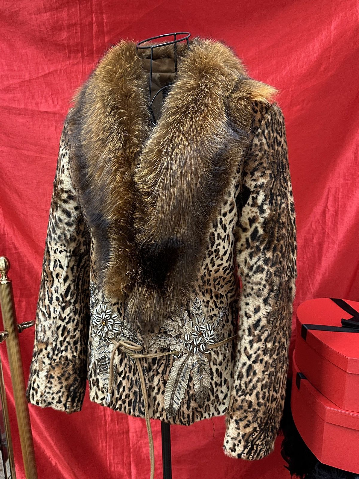 Vintage Vintage leopard fur coat Size S / US 4 / IT 40 - 1 Thumbnail