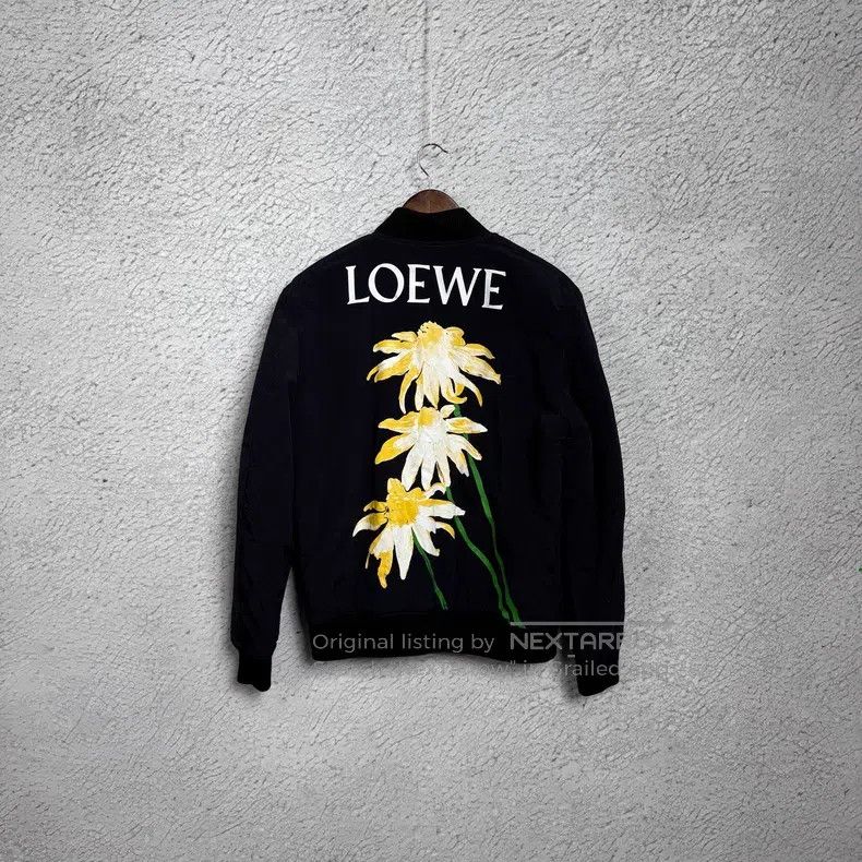 Loewe Loewe Solid Color Back Daisies Letter Printed Jacket, Blac Size US S / EU 44-46 / 1 - 2 Thumbnail