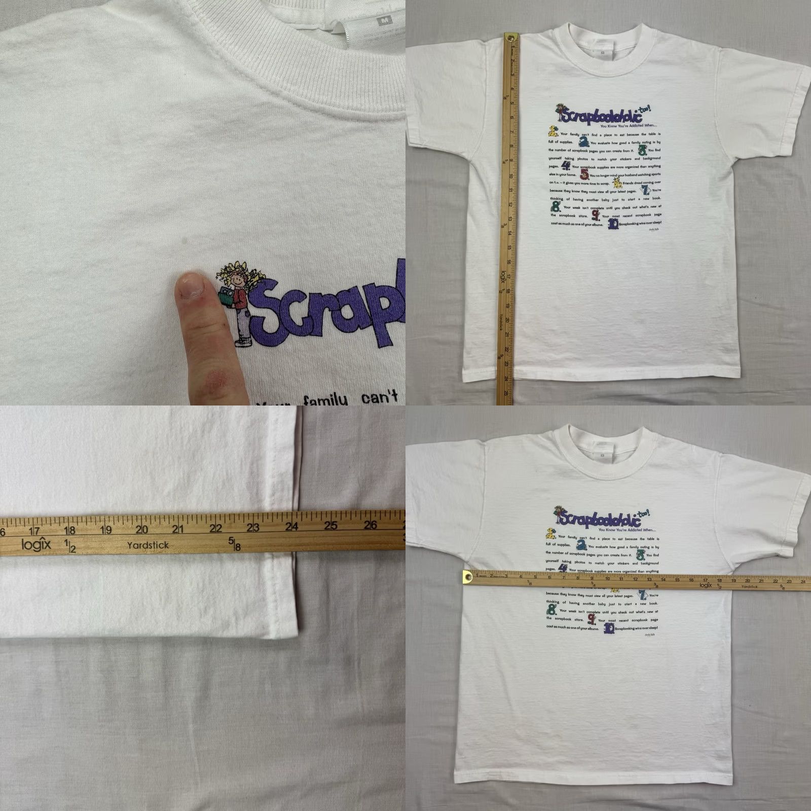 Fruit Of The Loom VINTAGE Fruit of the Loom T Shirt Adult Medium White Hipster Y2K 2000s Mens Size US M / EU 48-50 / 2 - 8 Thumbnail