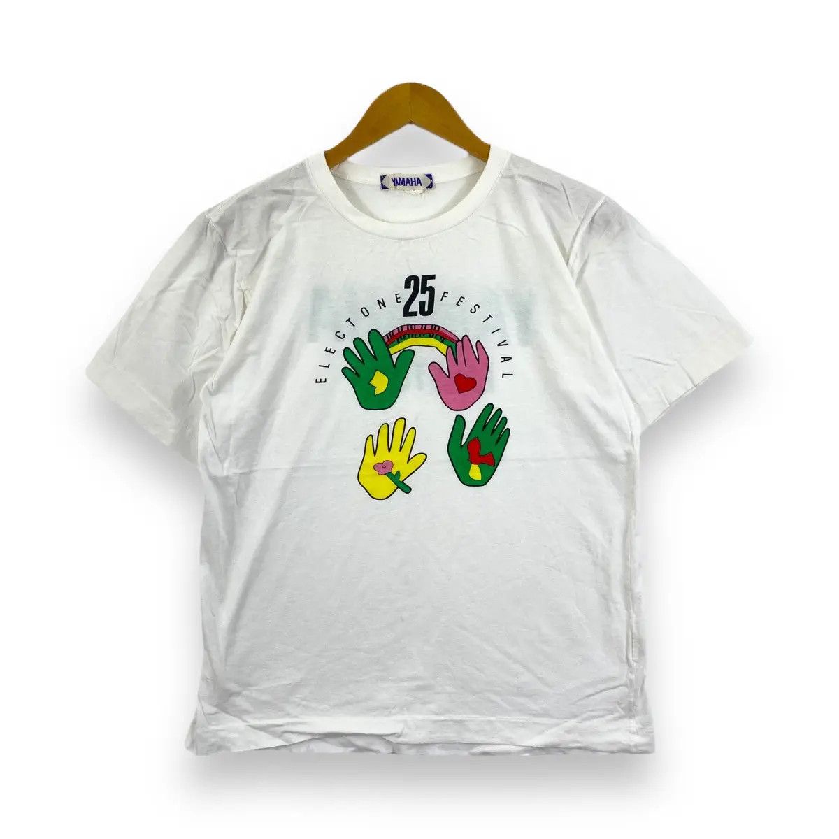 Vintage Vintage 90's YAMAHA ELECTON FESTIVAL 25Th Anniversary Tee Size US M / EU 48-50 / 2 - 1 Thumbnail