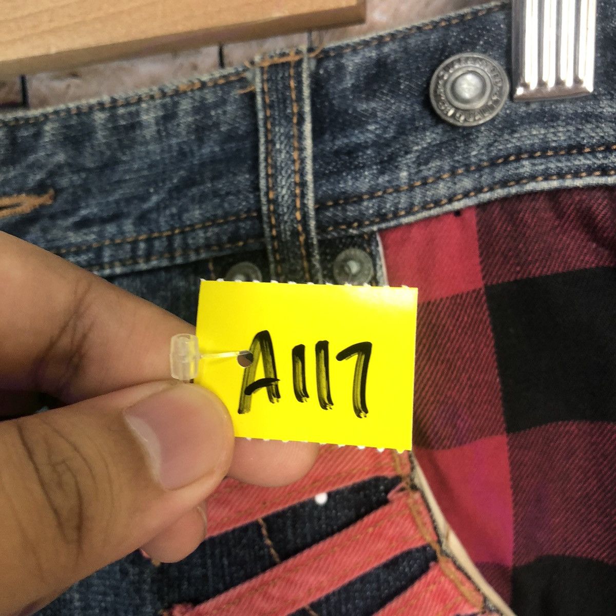 Designer × Japanese Brand Urban Vanue double waist Blue Denim Pants #A117 Size US 32 / EU 48 - 11 Thumbnail