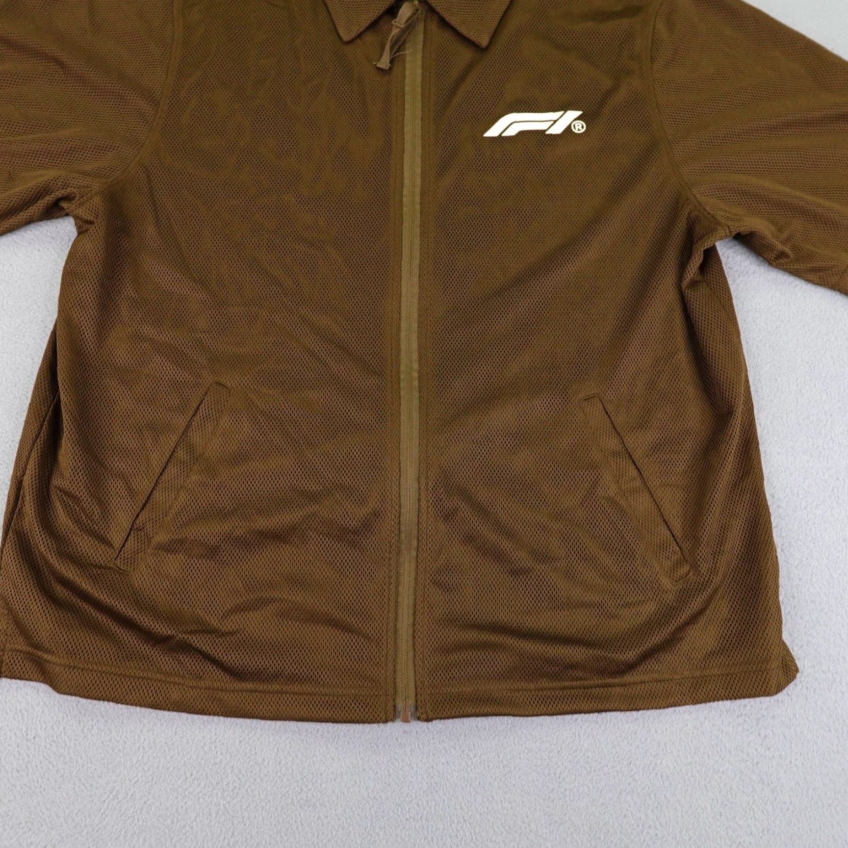 Pacsun PacSun Formula 1 Shirt Polo Mens M Brown White Zip Up Racing Grand Prix Size US M / EU 48-50 / 2 - 4 Thumbnail