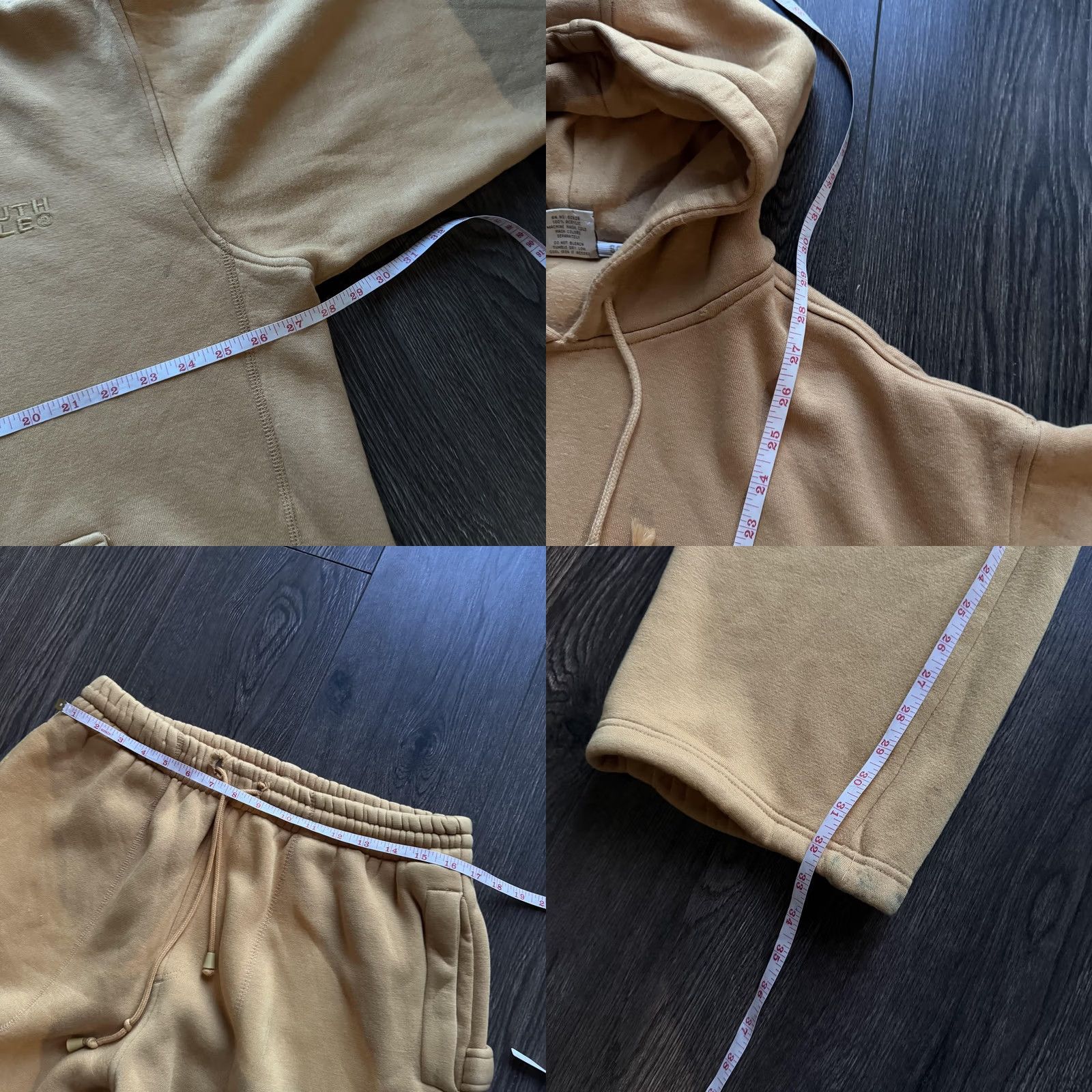 Southpole Southpole Tracksuit Set Hoodie Cargo Pants Mens XL Beige Y2K Baggy Fleece Gym Size US XL / EU 56 / 4 - 9 Thumbnail