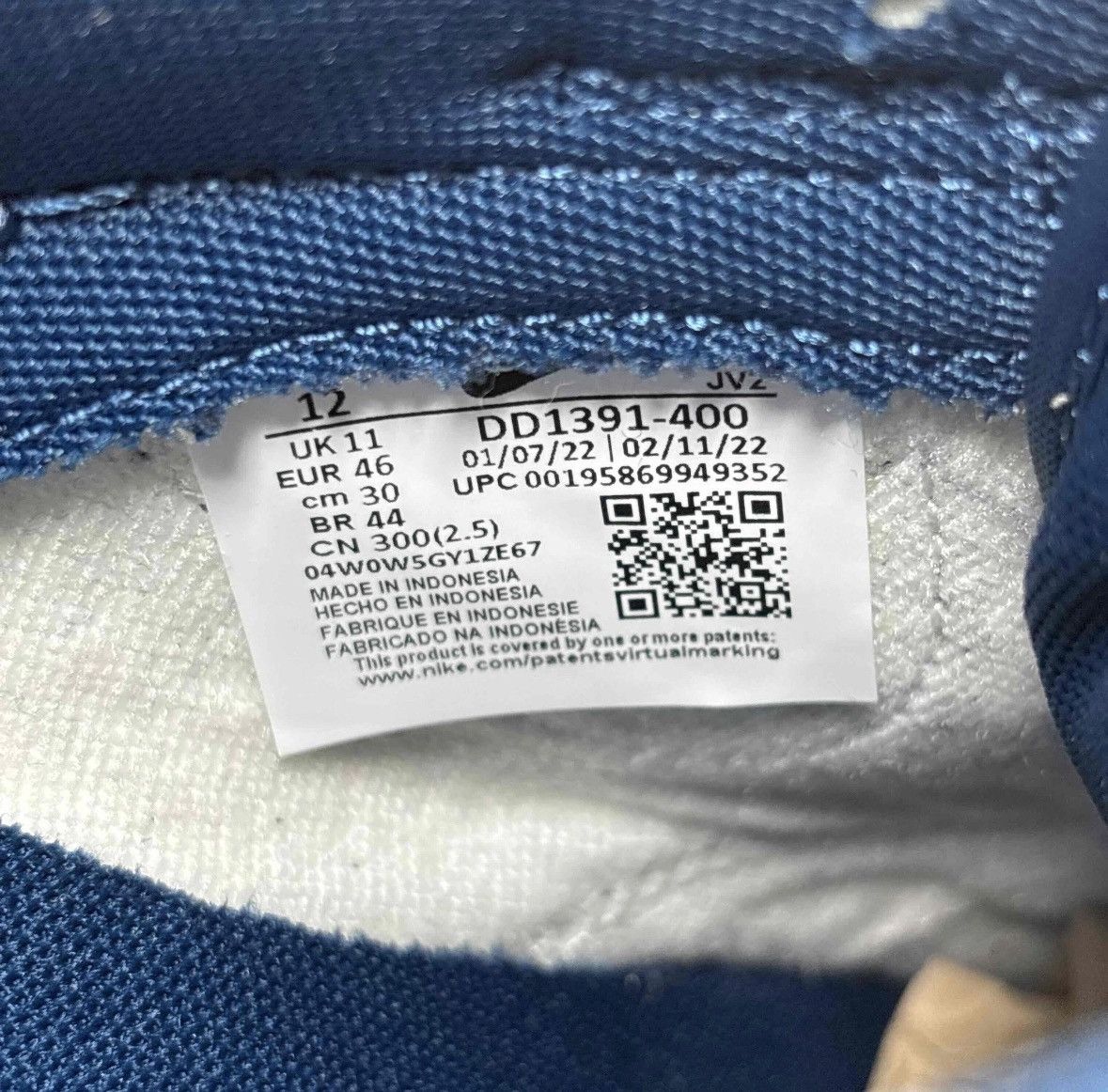 Nike Size 12 - Nike Dunk Low Velarian Blue CLEAN W/Box SHIP ASAP Size US 12 / EU 45 - 6 Thumbnail