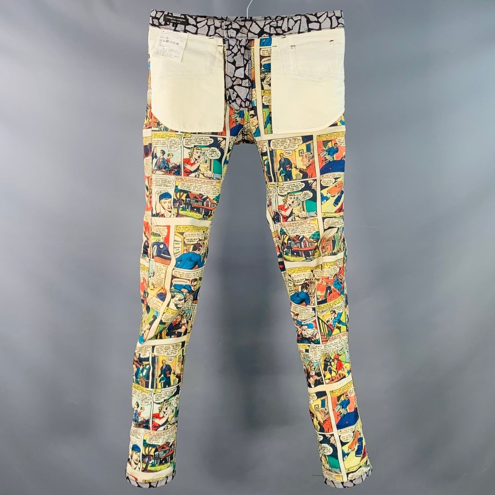 Comme des Garcons Homme Plus COMME des GARCONS HOMME PLUS Comic Denim Jeans Size US 32 / EU 48 - 7 Thumbnail