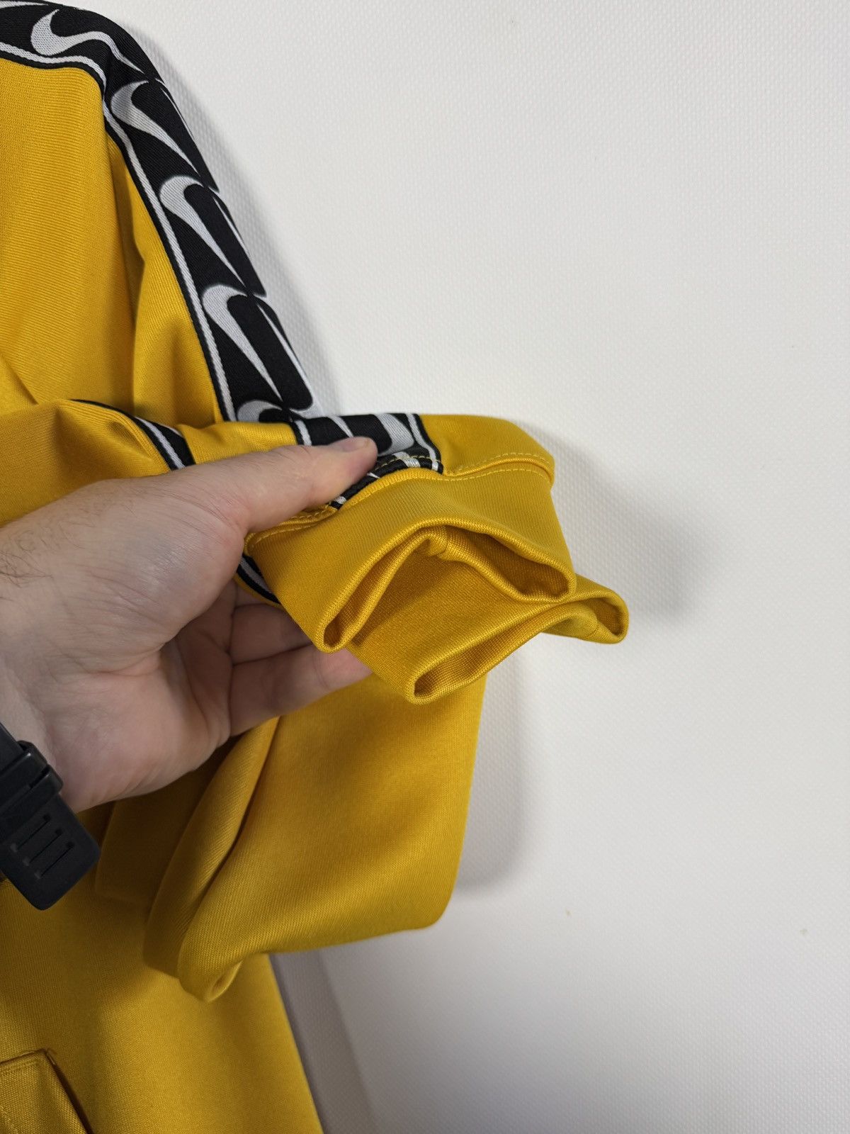 Nike Nike Tape Poly Over The Head Hoodie Swoosh Logo Yellow Small Size S / US 4 / IT 40 - 7 Thumbnail