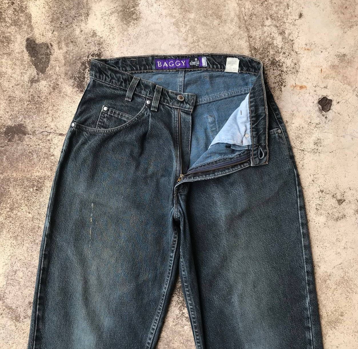 Levi's VINTAGE 1995 LEVIS SILVERTAB BAGGY FIT FADED BLACK Size US 32 / EU 48 - 6 Thumbnail