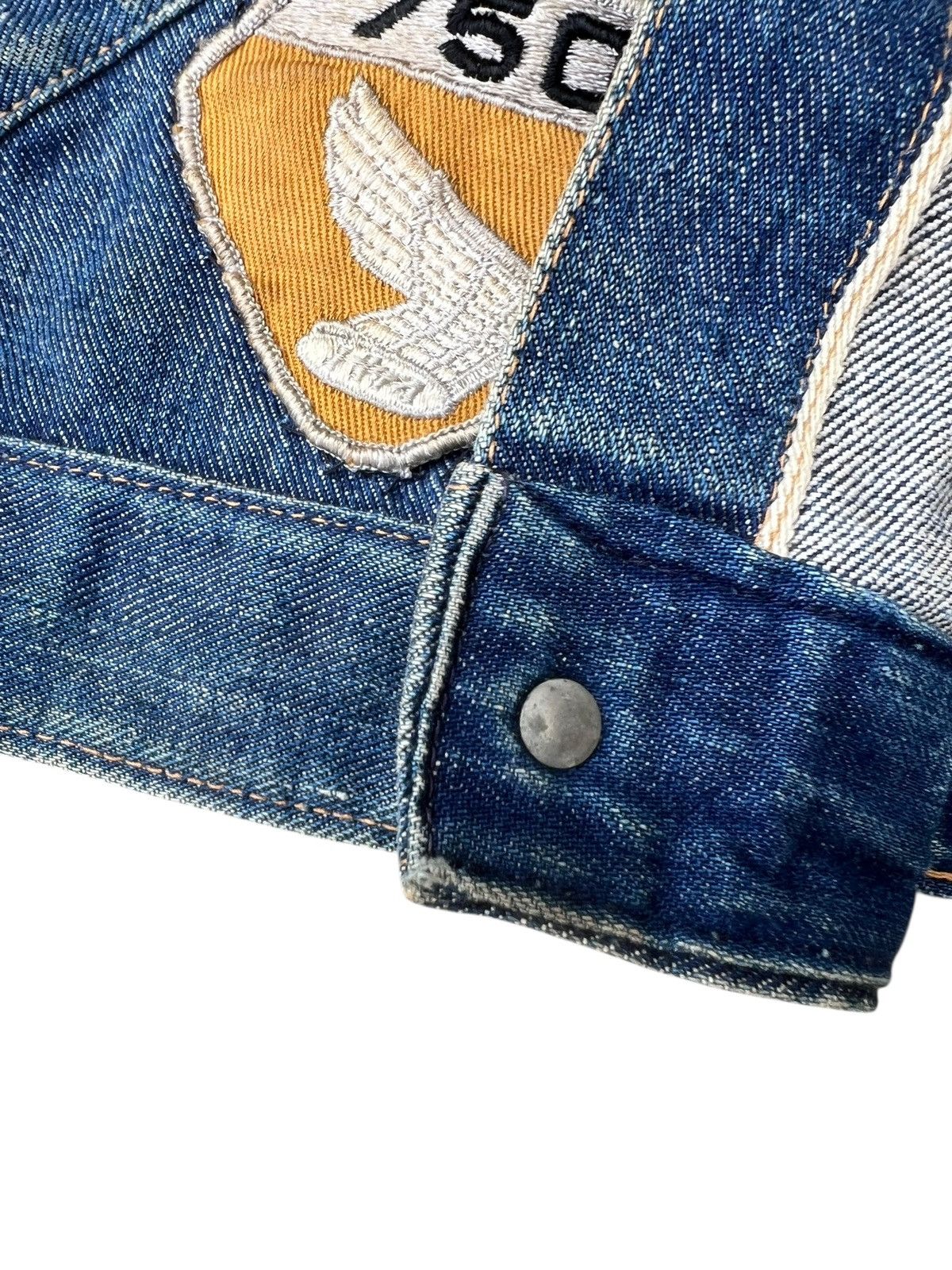 Vintage RARE! 60s Hippie Selvedge Denim Vest Size US L / EU 52-54 / 3 - 12 Thumbnail