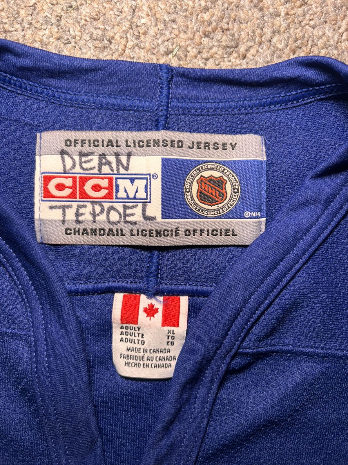 Ccm NWT Vintage Toronto Maple Leafs Team Jersey NHL CCM Mens XL Size US XL / EU 56 / 4 - 3 Thumbnail