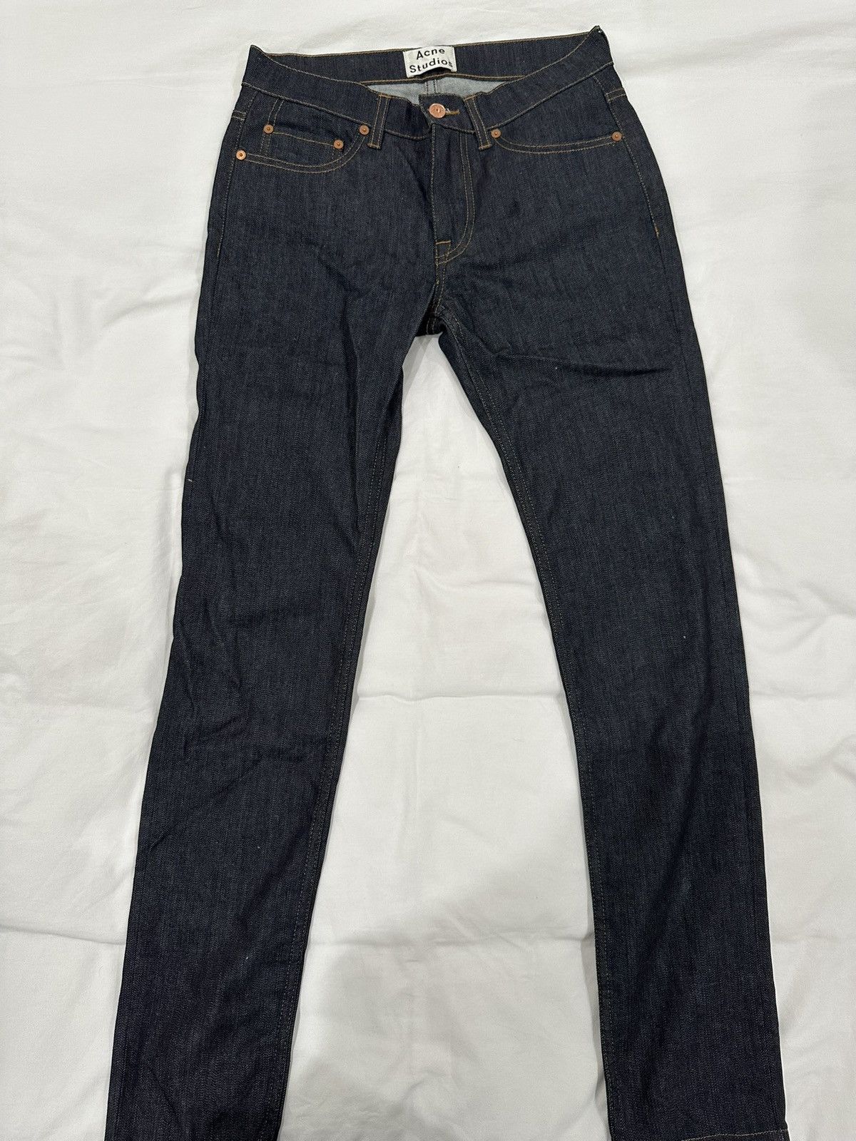 Acne Studios Acne Ace Raw Indigo Jeans Size US 29 - 3 Thumbnail