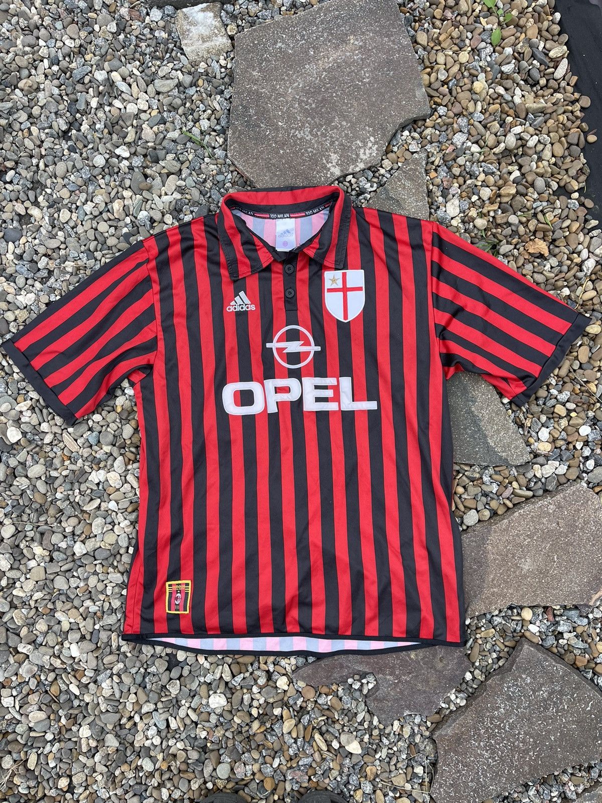 Adidas × Vintage 1999/2000 Adidas Milan #7 Shevchenko vintage soccer jersey Size US XL / EU 56 / 4 - 1 Thumbnail