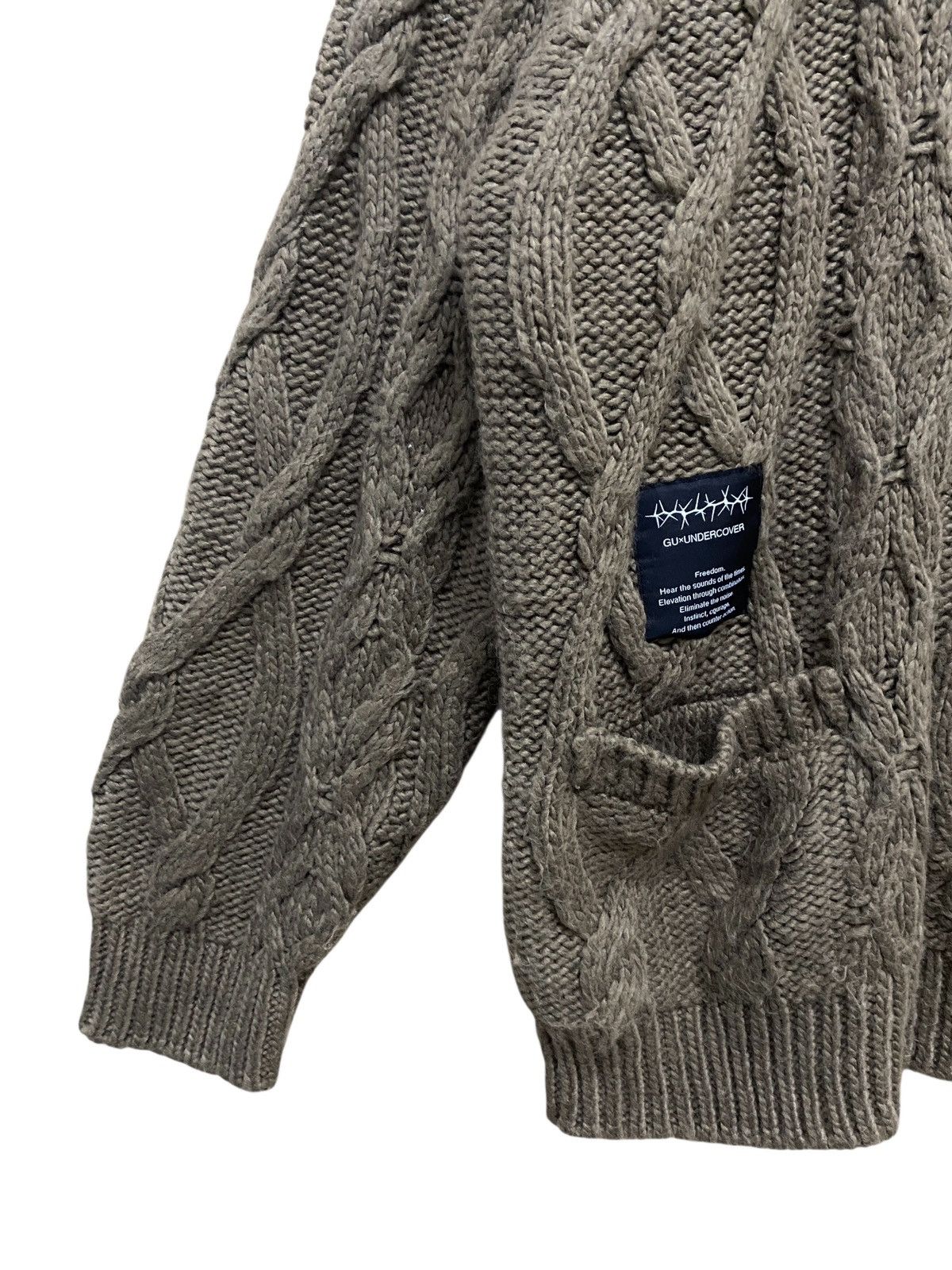 GU × Undercover Very Rare Japanese Brand GU Undercover Baggy Knitwear 2000s Size US M / EU 48-50 / 2 - 4 Thumbnail