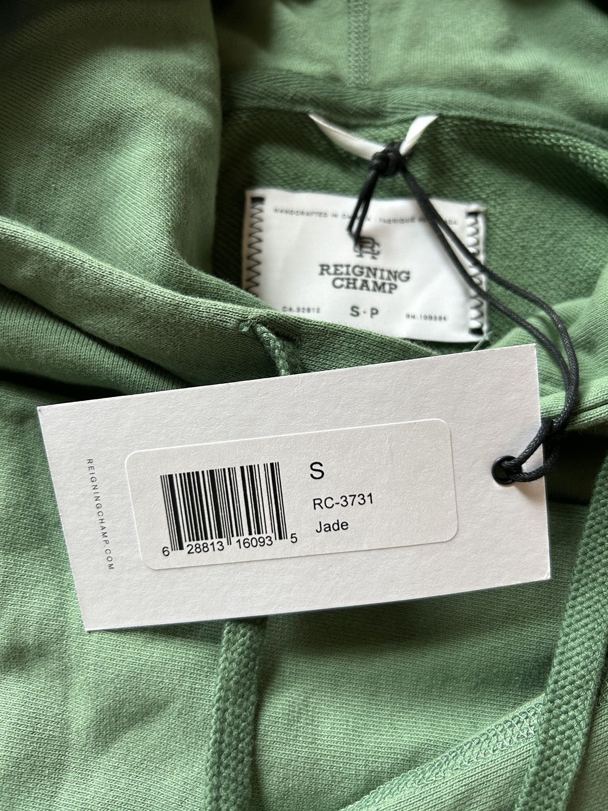 Reigning Champ Reigning Champ Lightweight Terry Classic Hoodie Jade Green Size US S / EU 44-46 / 1 - 2 Thumbnail