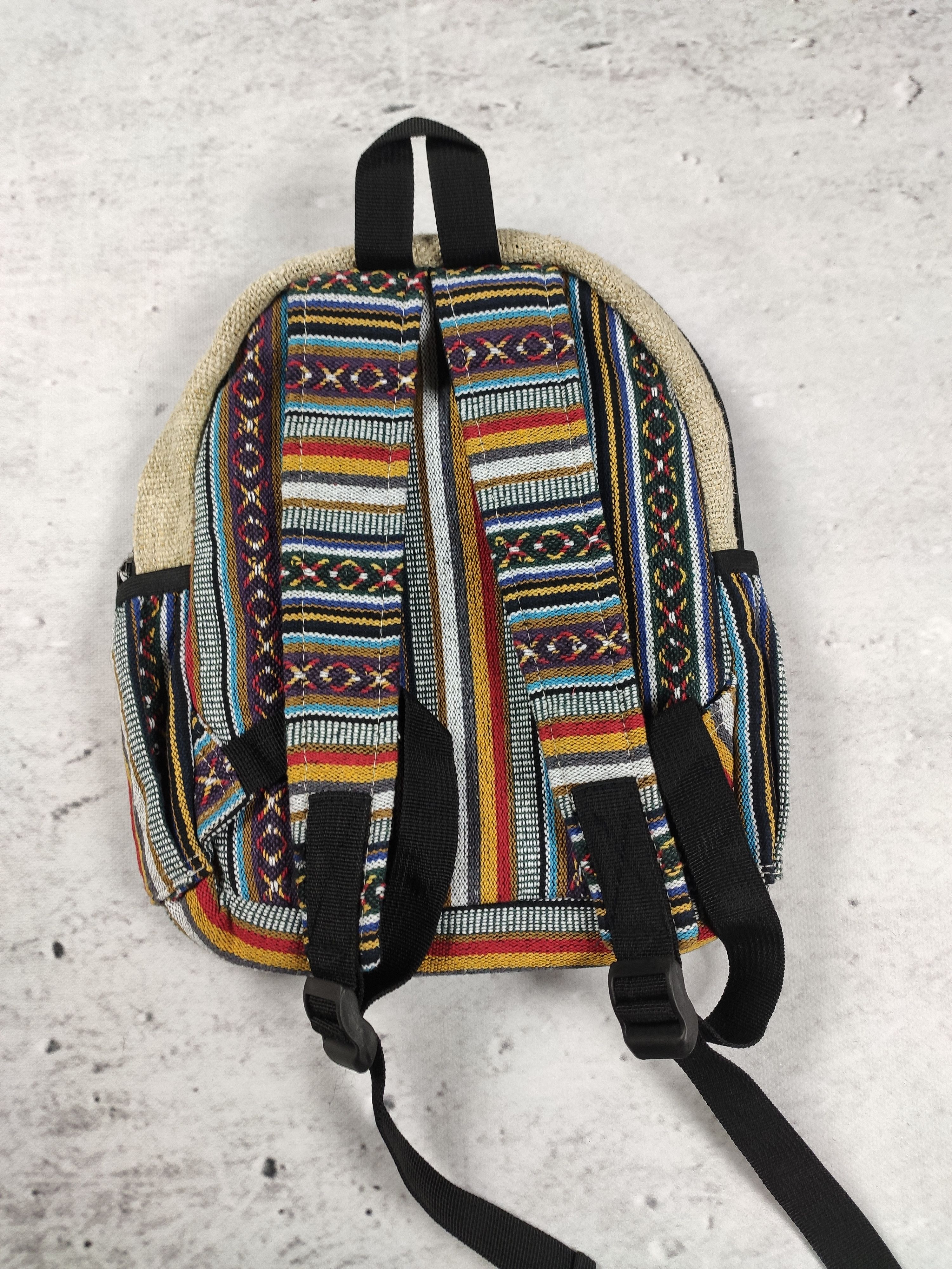 Handmade Vintage handmade Nepal hippie backpack hemp mushroom Size ONE SIZE - 4 Thumbnail