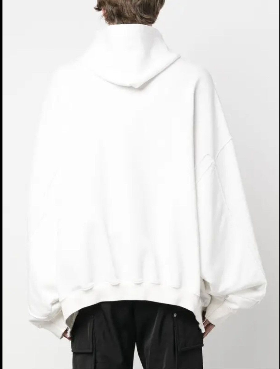 Vetements VETEMENTS Men White Cut Up Destroyed Hoodie Size M Oversized Size US M / EU 48-50 / 2 - 2 Thumbnail