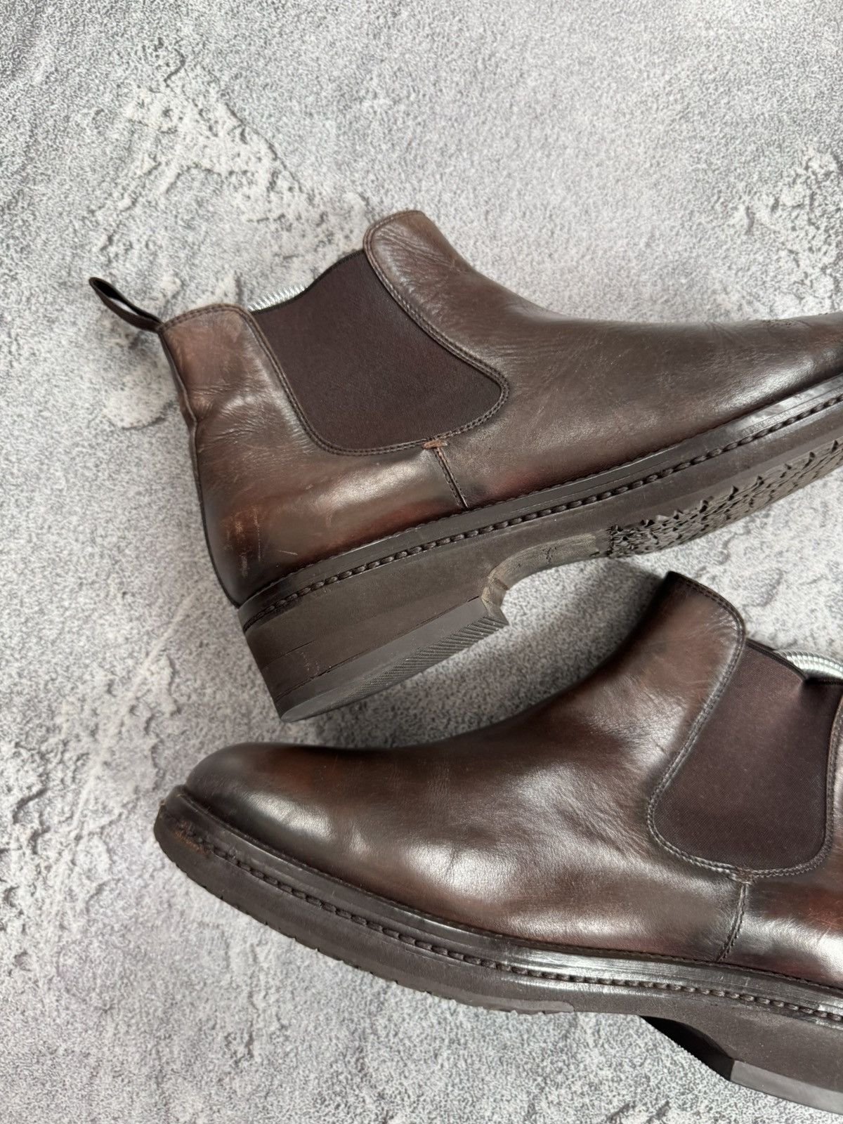 Santoni Santoni Women’s Brown Leather Chelsea Boots – Size EU 38 Size US 8 / IT 38 - 2 Thumbnail