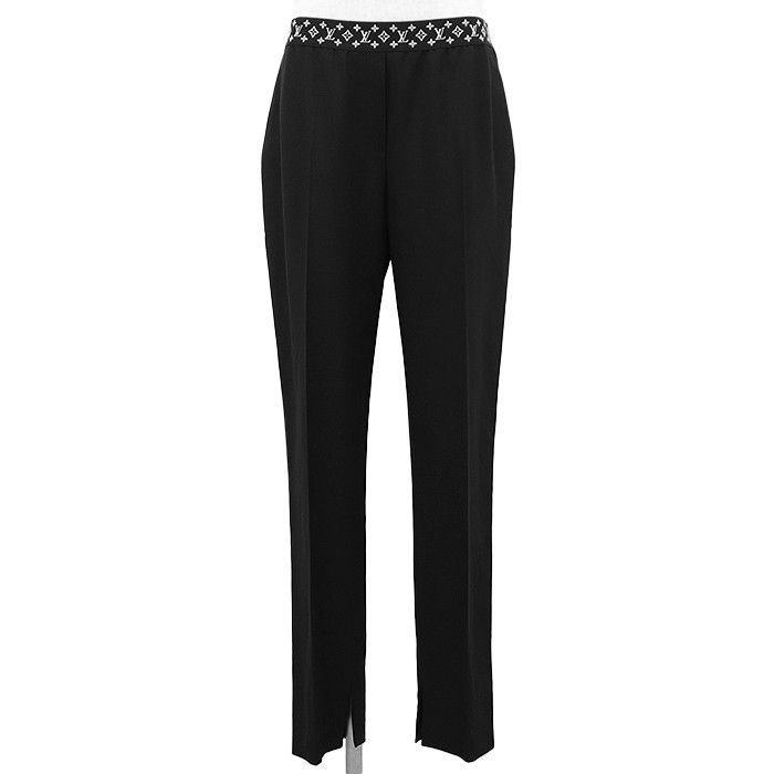 Louis Vuitton Louis Vuitton Louis Vuitton Easy Slacks Monogram Wool Pants Textile Bottoms DUTY FREE for USA Size ONE SIZE - 1 Thumbnail